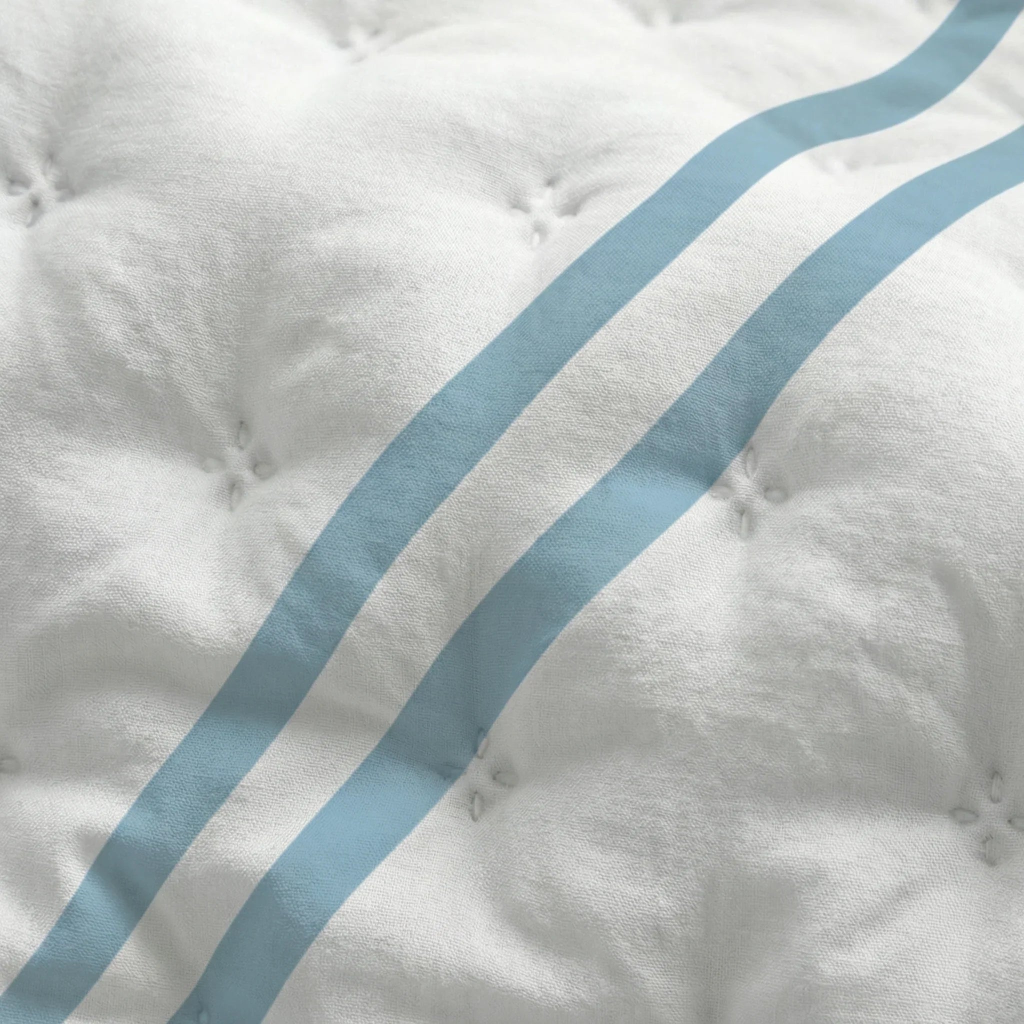 Colcha boutí estampada Oliva Azul Vera tacto suave