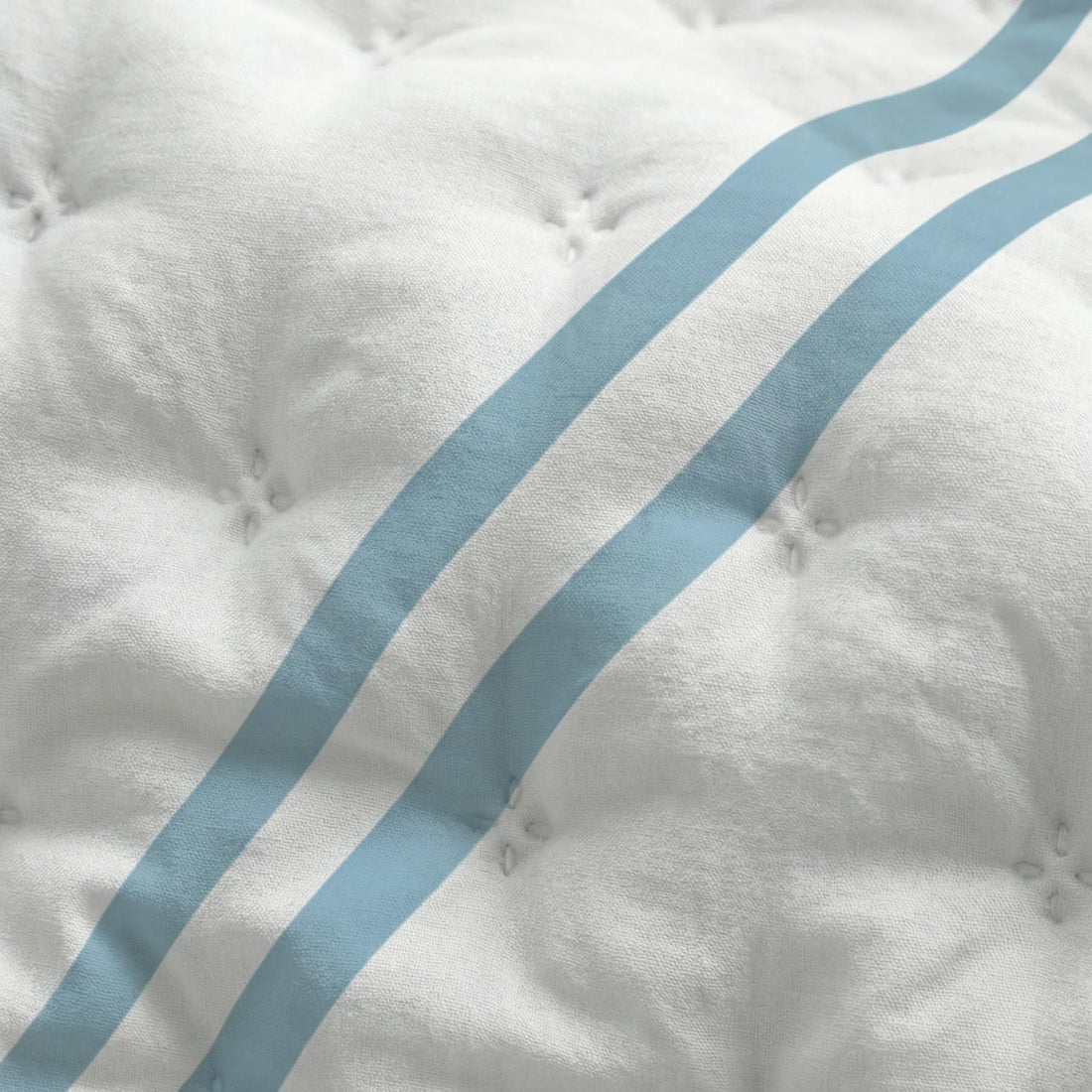 Colcha boutí estampada Oliva Azul Vera tacto suave