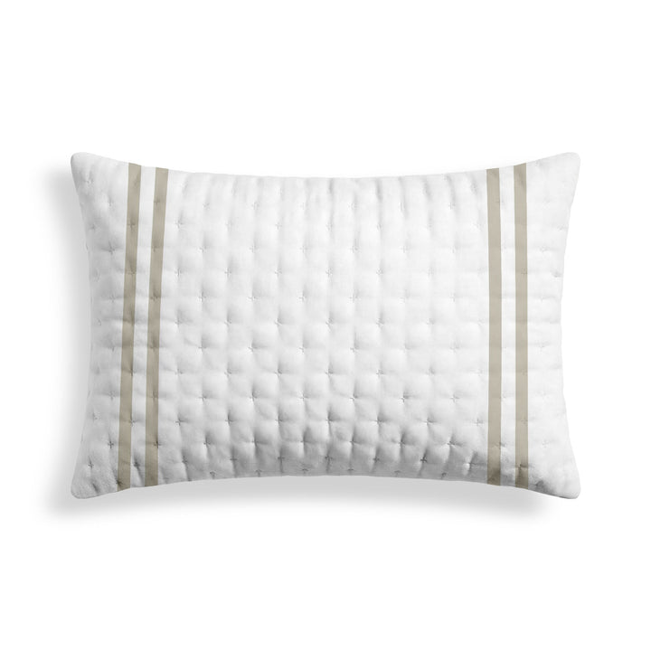 Funda de almohada acolchada estampada Oliva Beige 50x80 cm