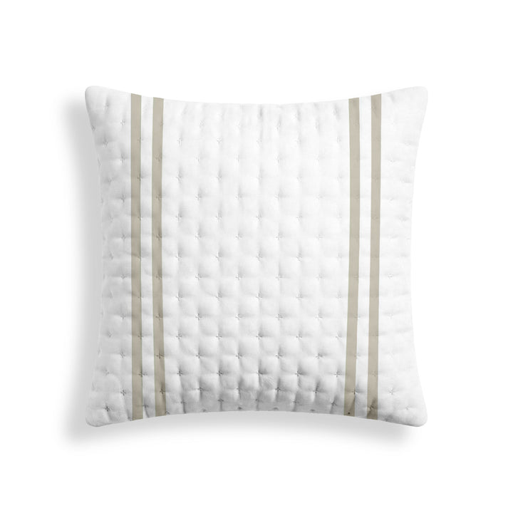 Funda de almohada acolchada estampada Oliva Beige
