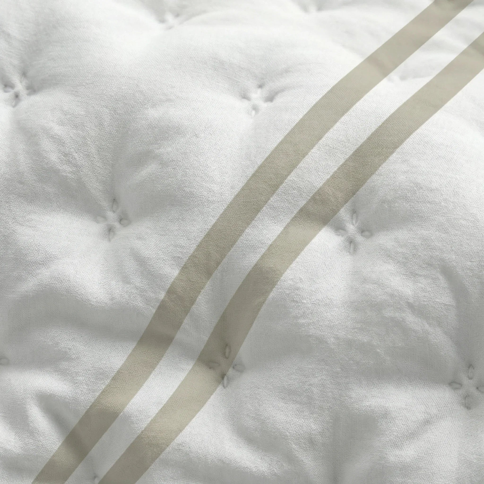 Colcha boutí estampada Oliva Beige tacto suave