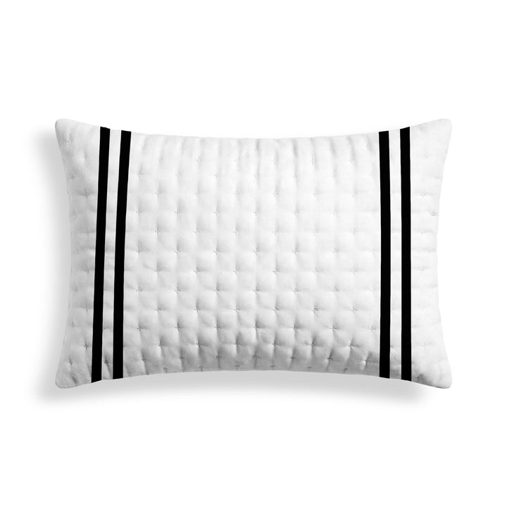 Funda de almohada acolchada estampada Oliva Negro 50x80 cm