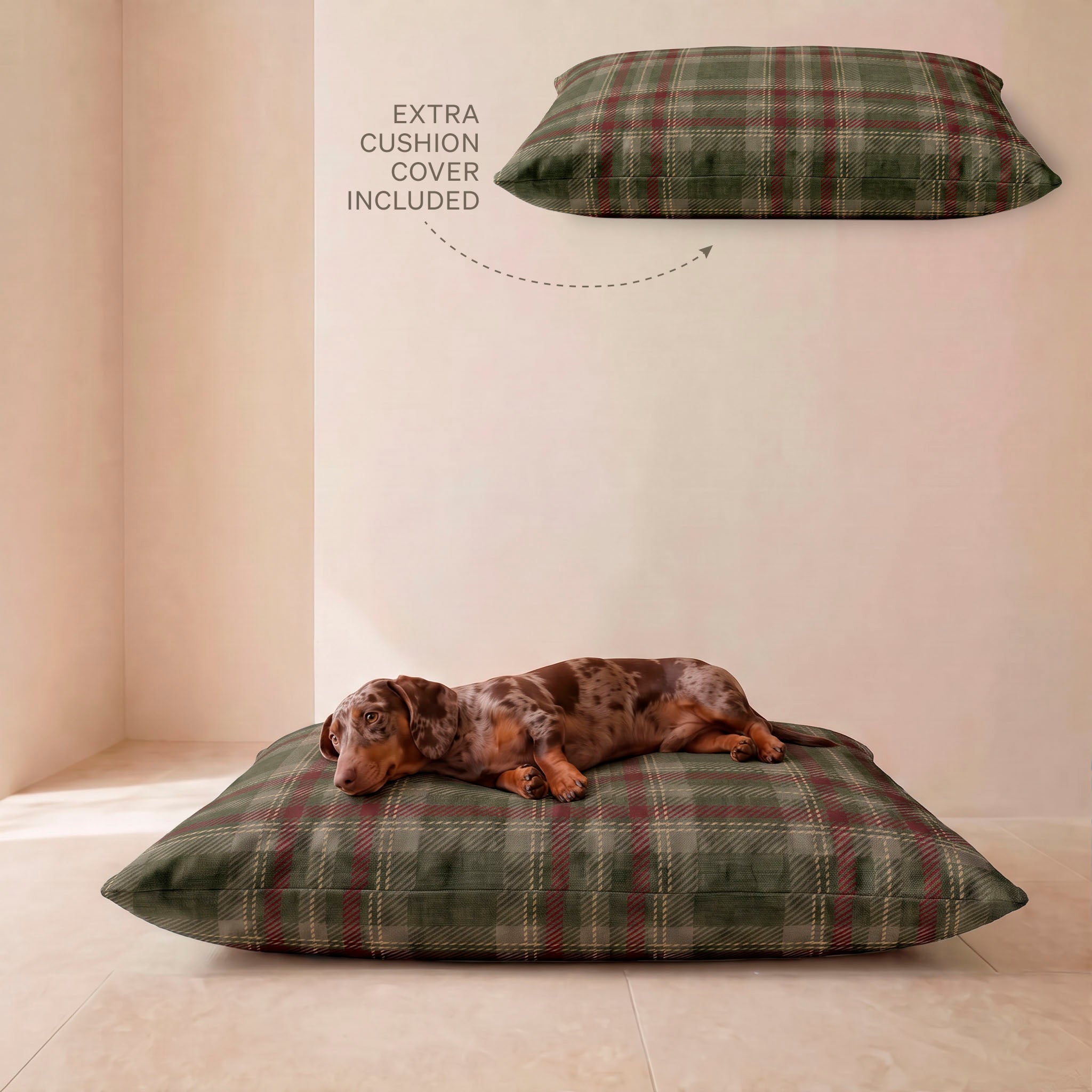 Pack cama de mascota + Funda para cama de mascota Priyala 12