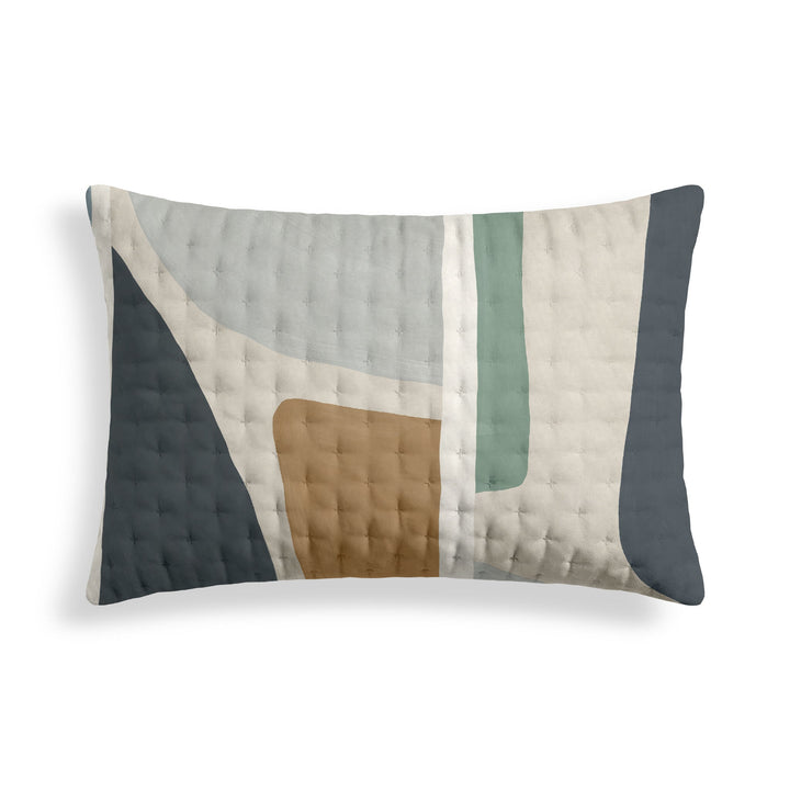 Funda de almohada acolchada estampada Peñíscola 50x80 cm