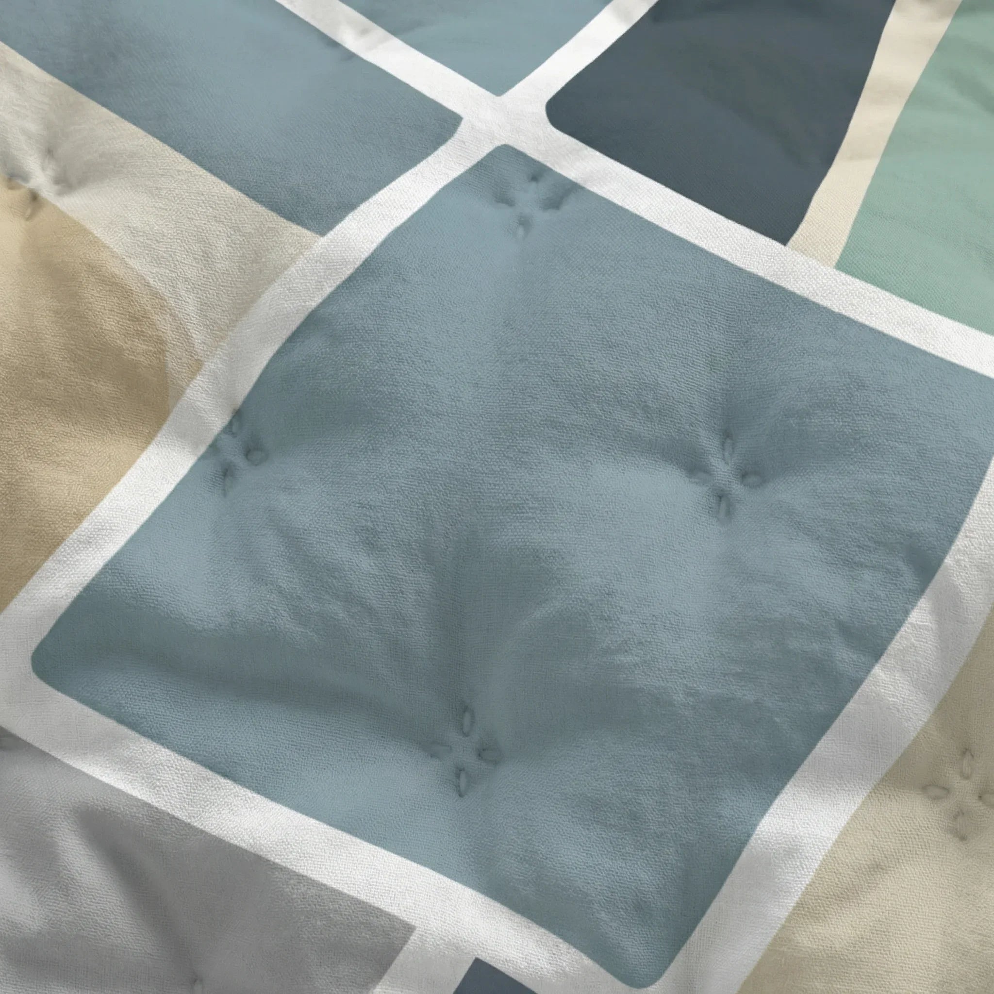 Colcha boutí estampada Peñíscola tacto suave