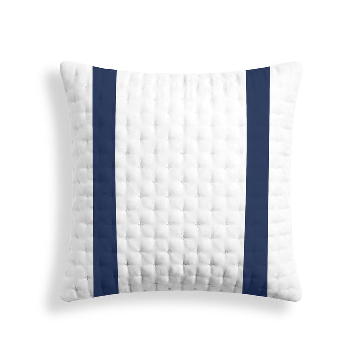 Funda de almohada acolchada estampada Portixol Azul
