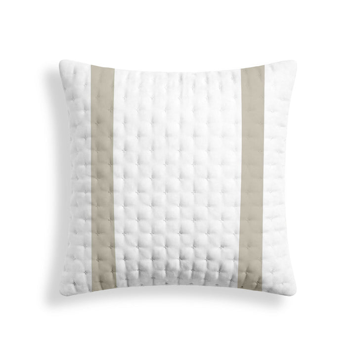 Funda de almohada acolchada estampada Portixol Beige