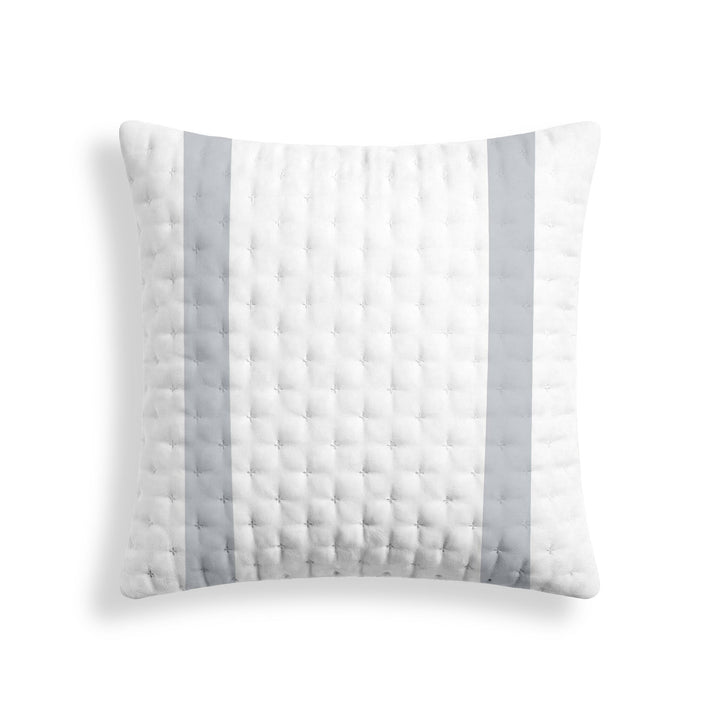 Funda de almohada acolchada estampada Portixol Plateado