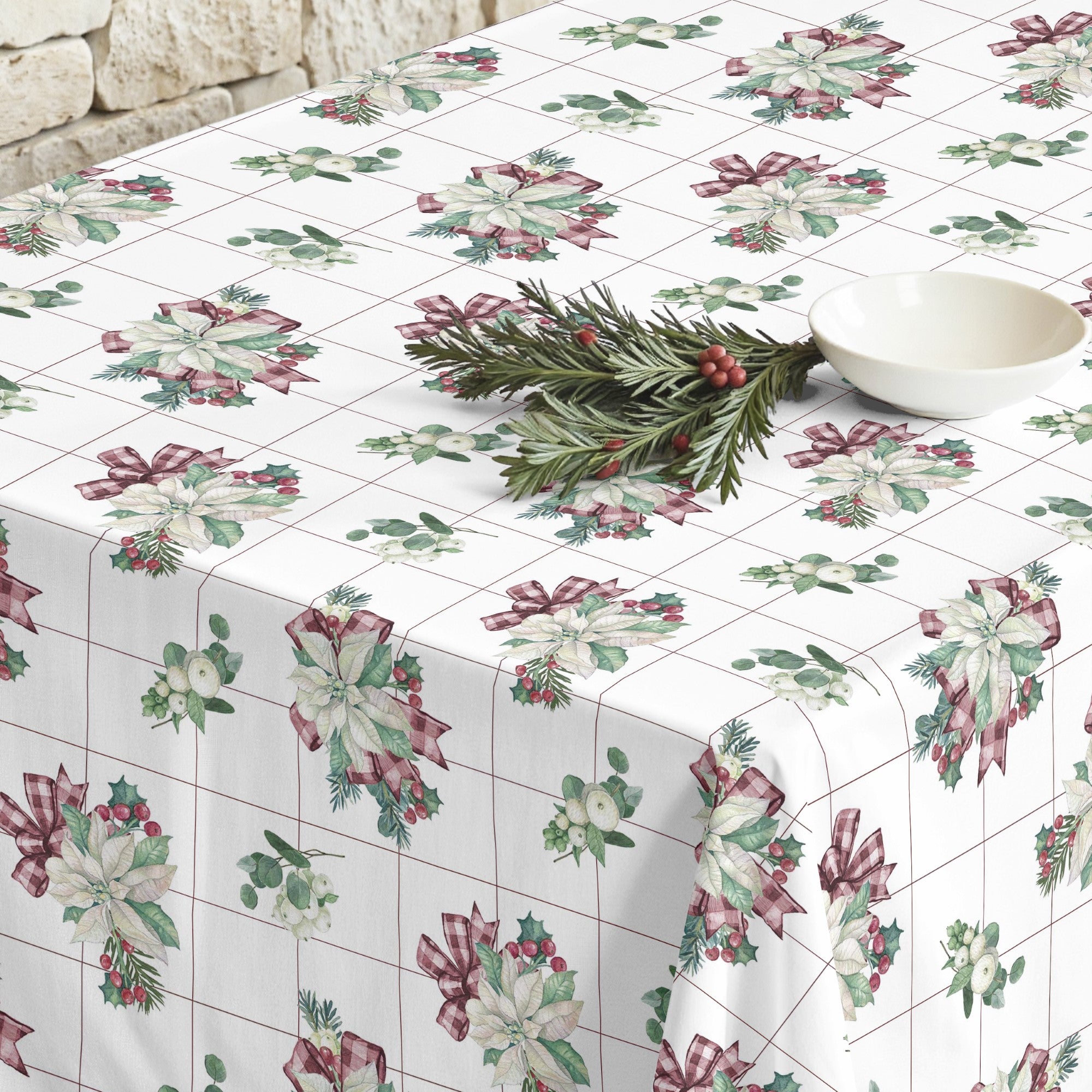 Nappe antitache Noël rouge 2