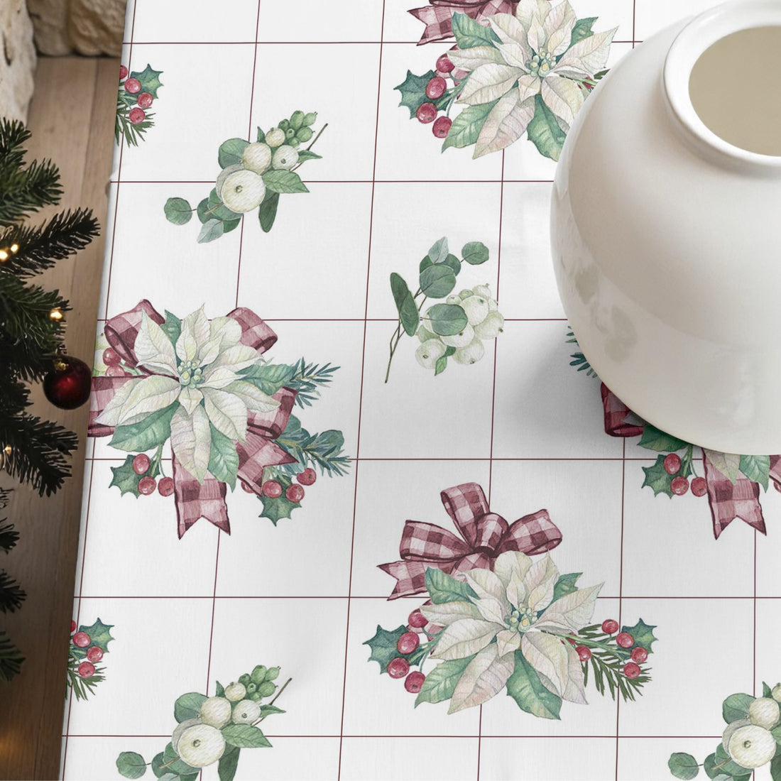 Nappe antitache Noël rouge 2