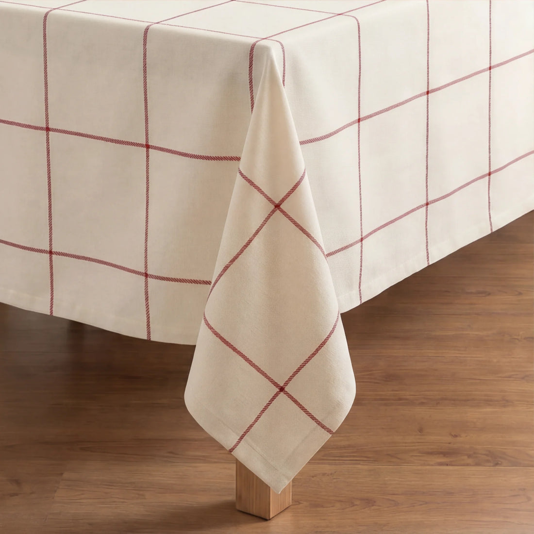 Mantel antimanchas Red windowpana 1225