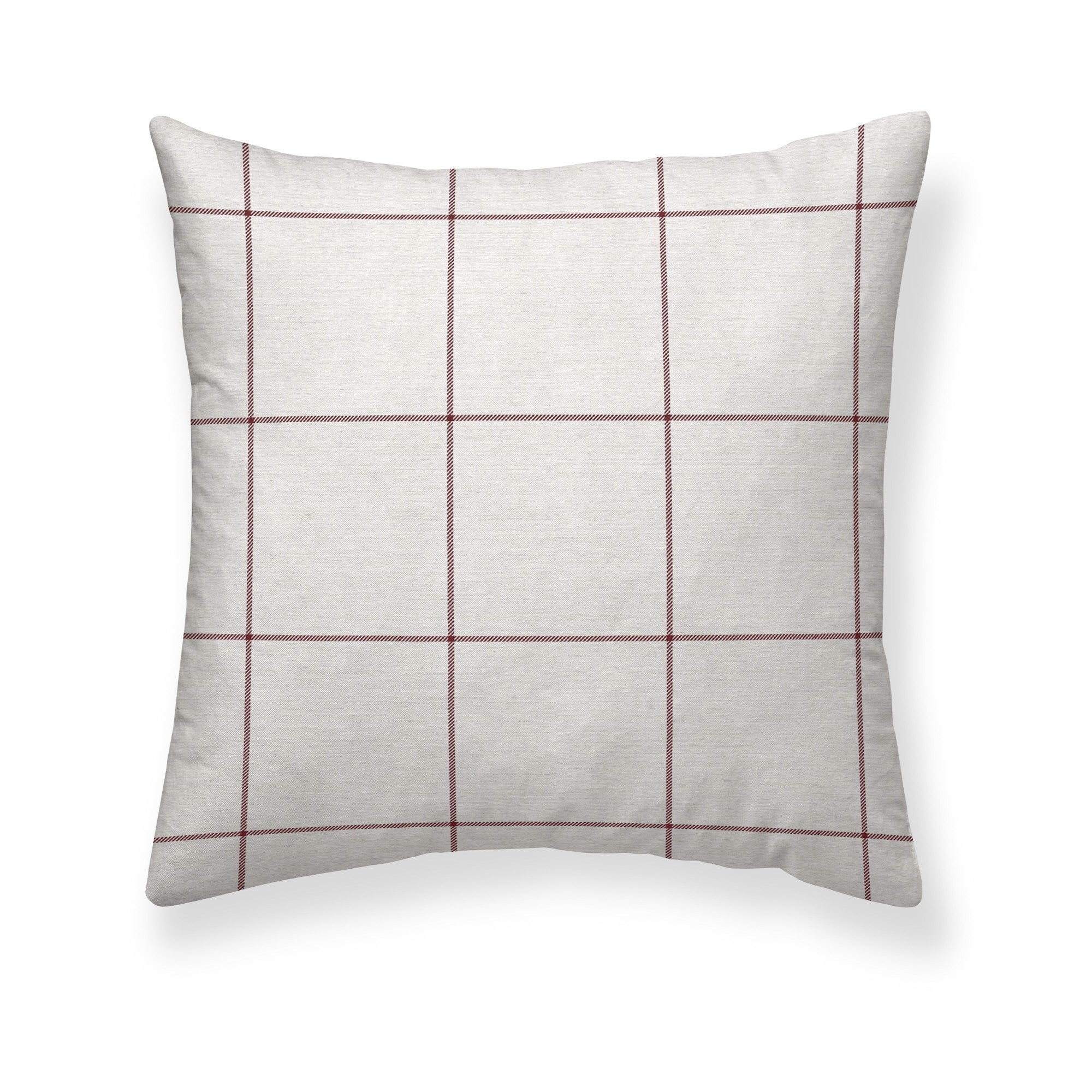 Funda de almohada Red Windowpana