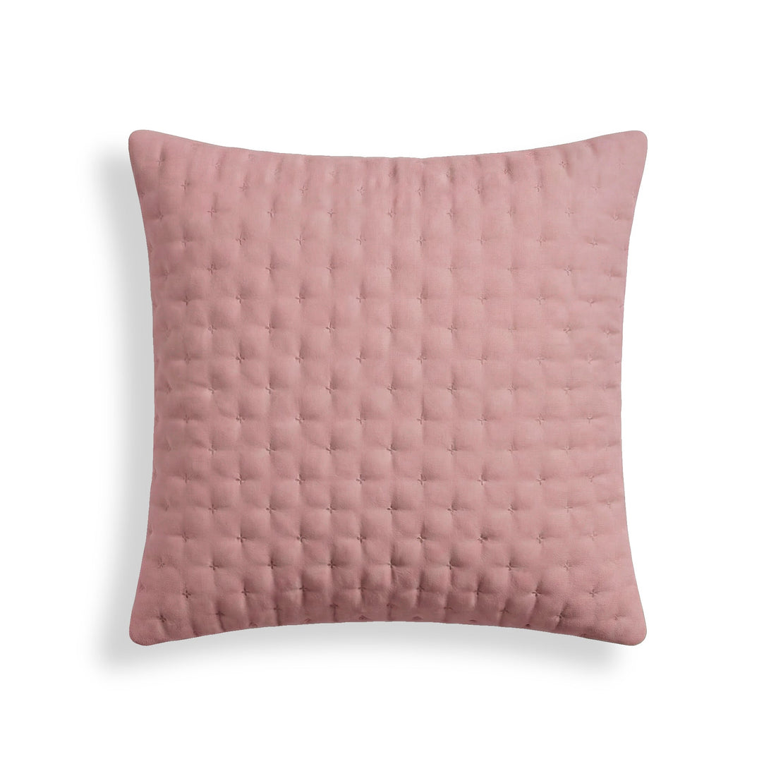 Funda de almohada lisa acolchada Rosa 65x65 cm