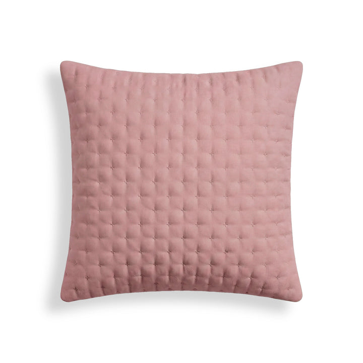 Funda de almohada lisa acolchada Rosa 65x65 cm