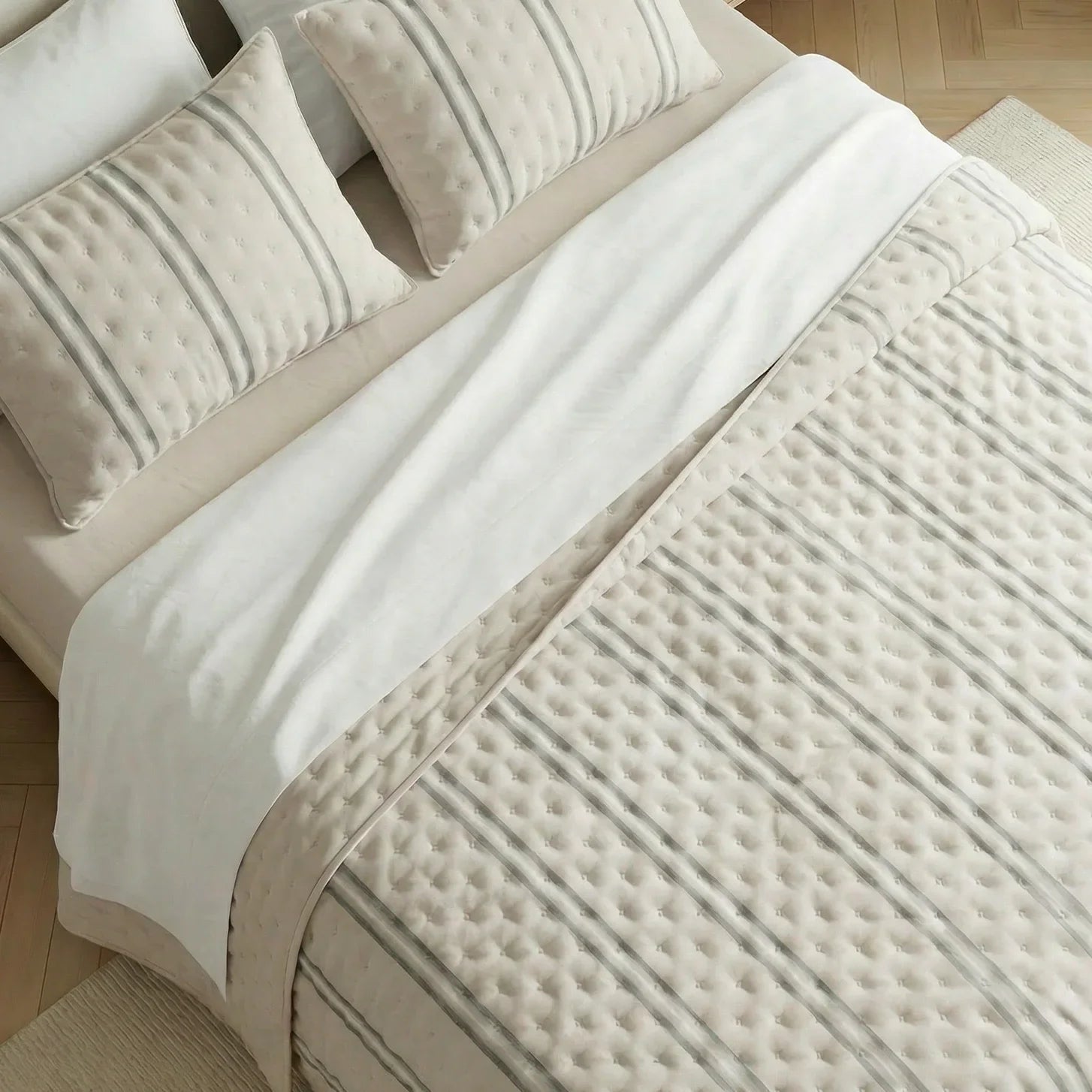 Colcha boutí estampada Sargaret tacto suave
