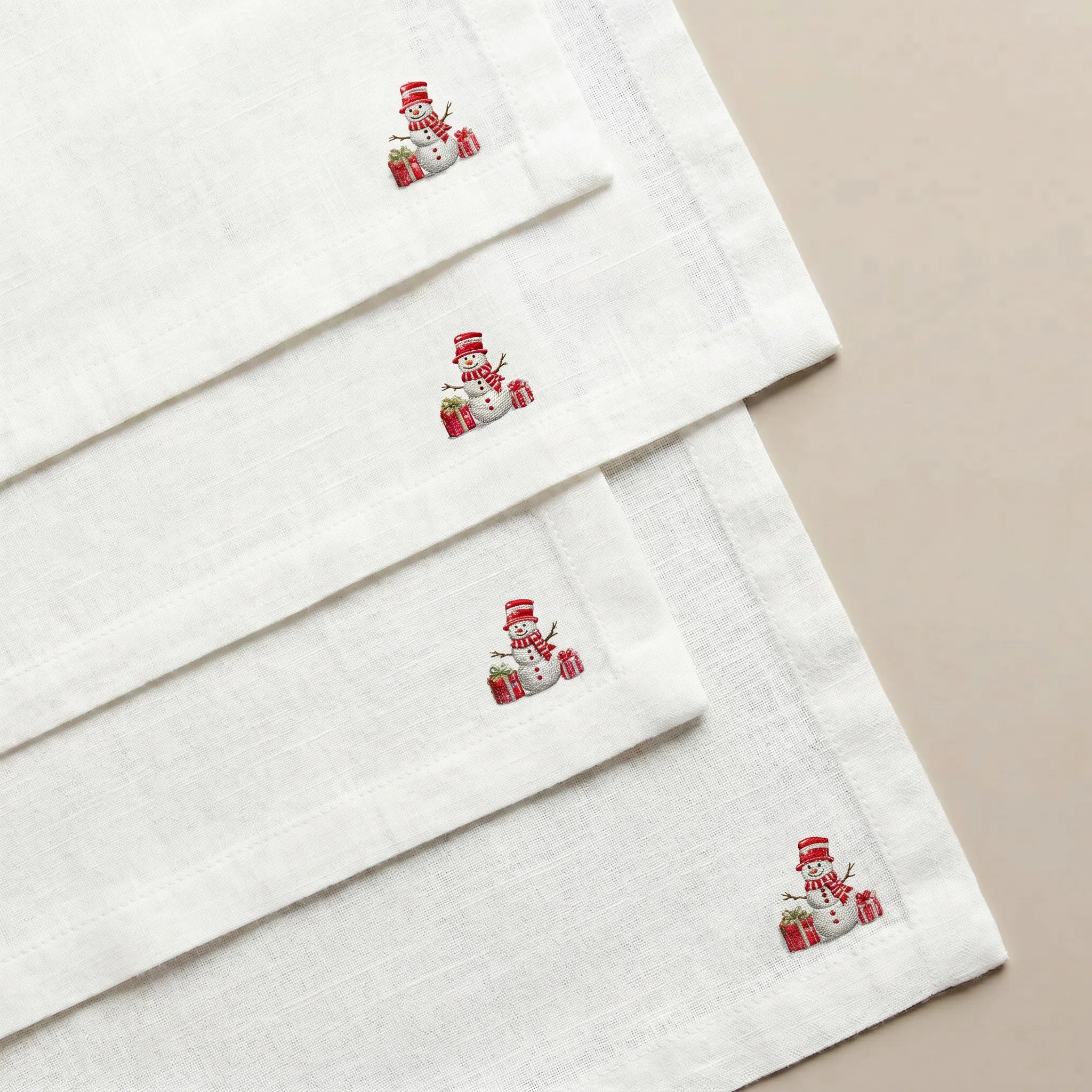 Pack de 4 unidades servilletas Snowman