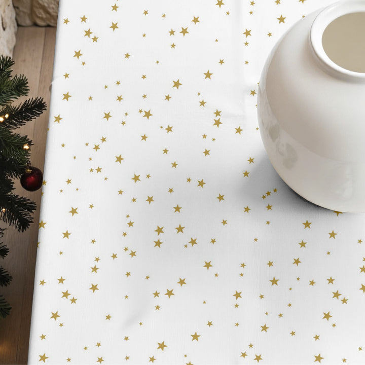 Stars Gold stain-resistant tablecloth