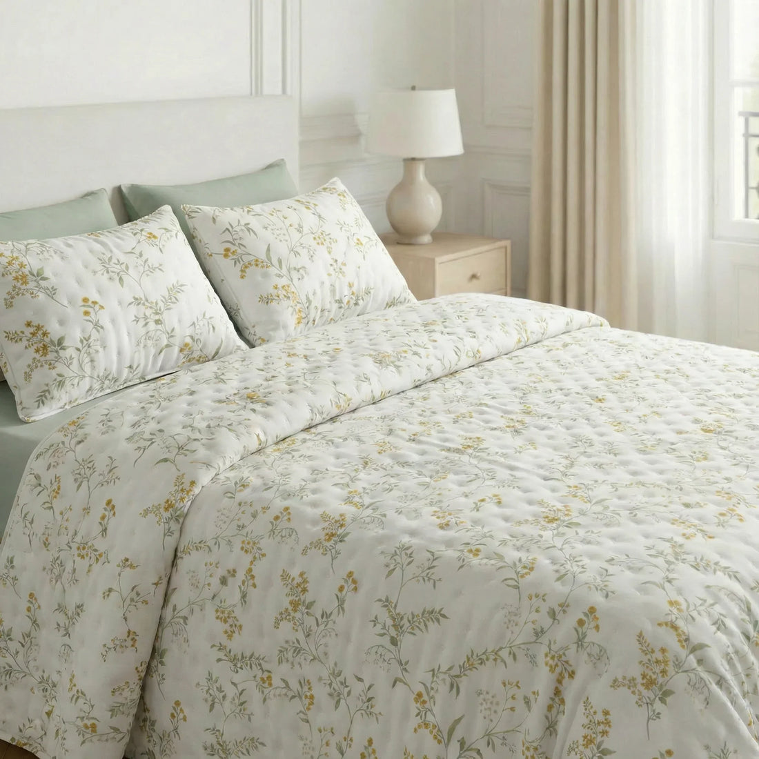 Colcha boutí estampada Tortosa tacto suave