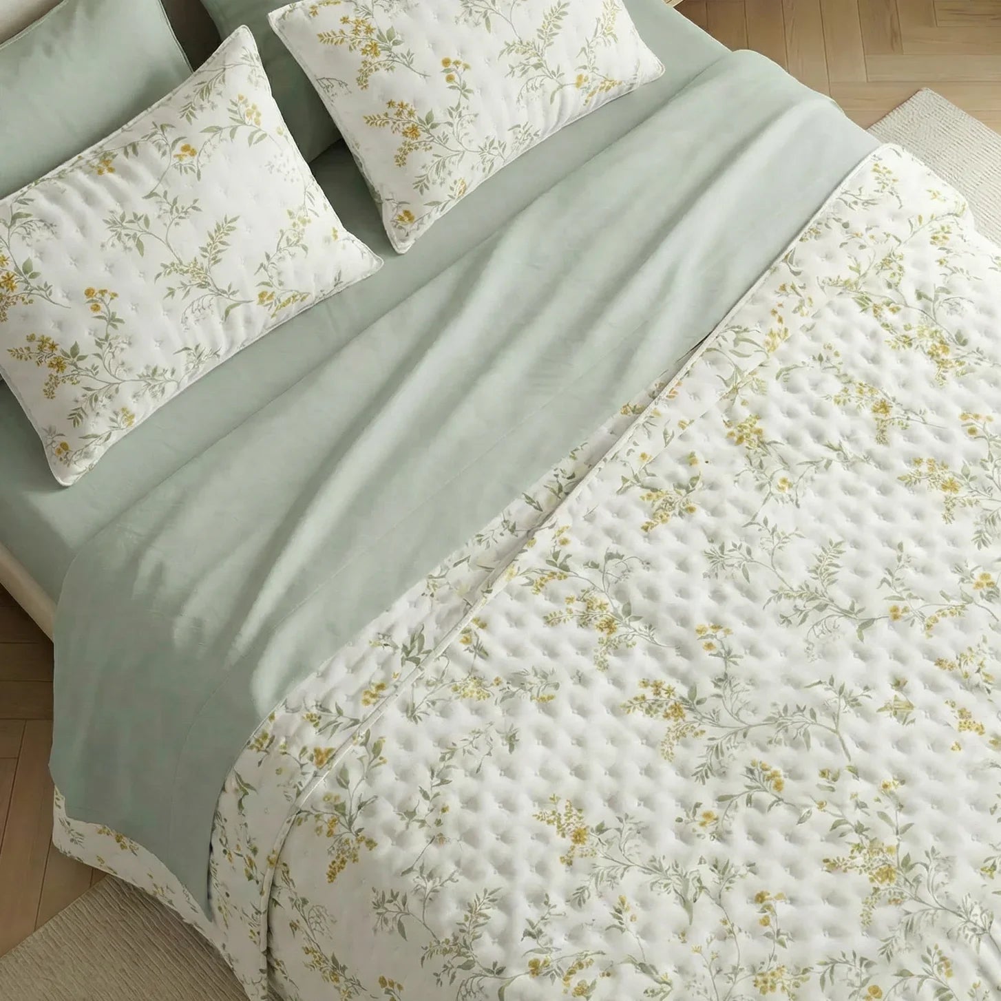 Colcha boutí estampada Tortosa tacto suave