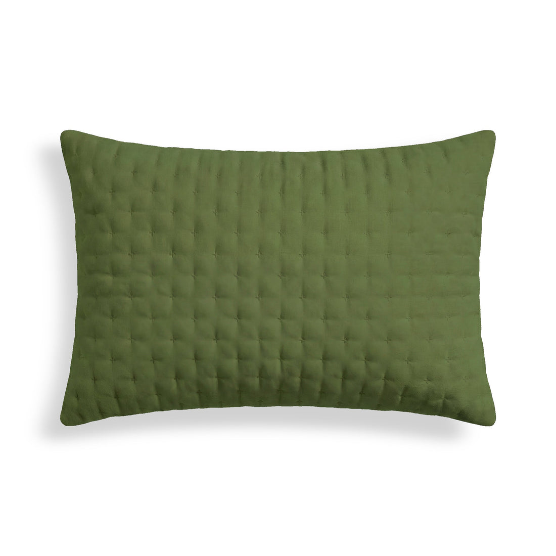 Funda de almohada lisa acolchada Trebol 50x80 cm