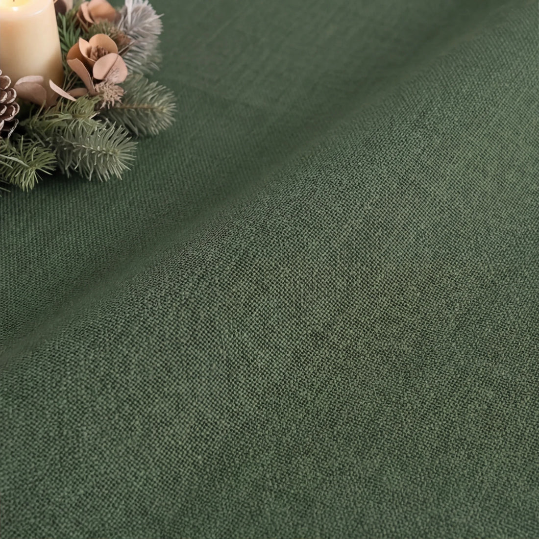 Mantel antimanchas Verde liso