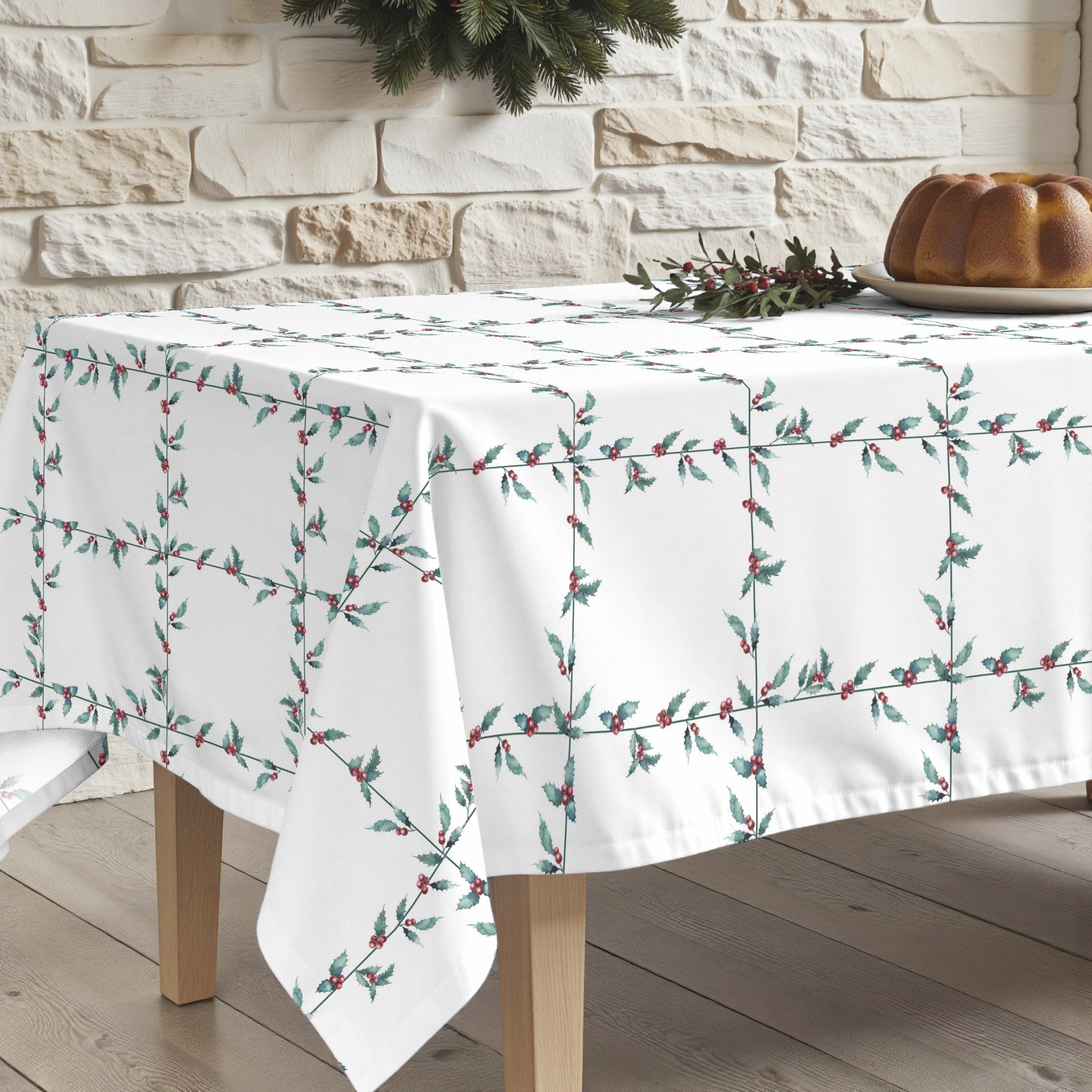 Nappe antitache XL Blanc Noël 1