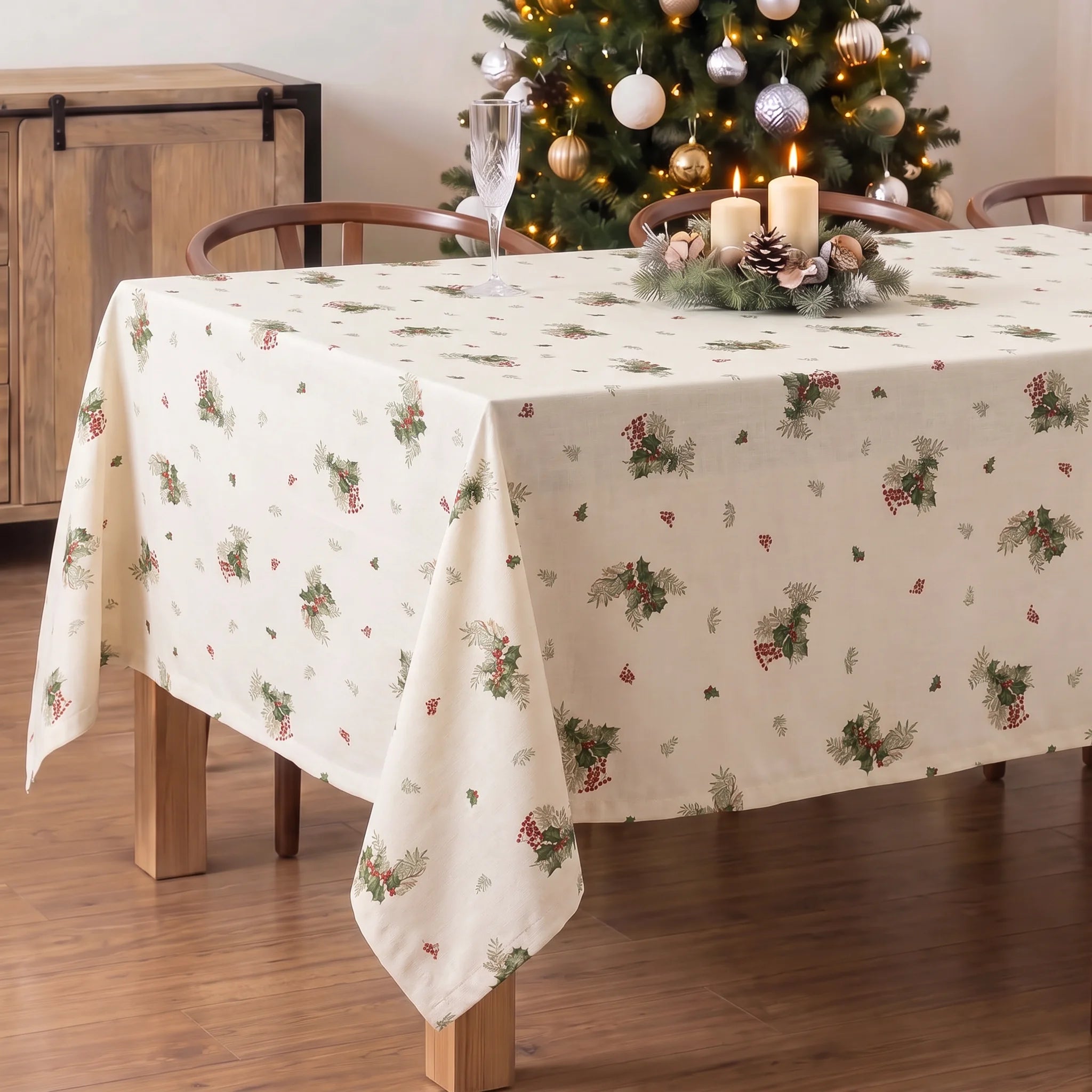 Mantel antimanchas Winter holly 1225