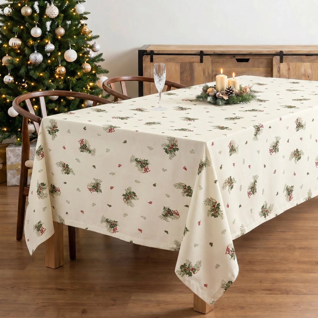 Mantel antimanchas Winter holly 1225