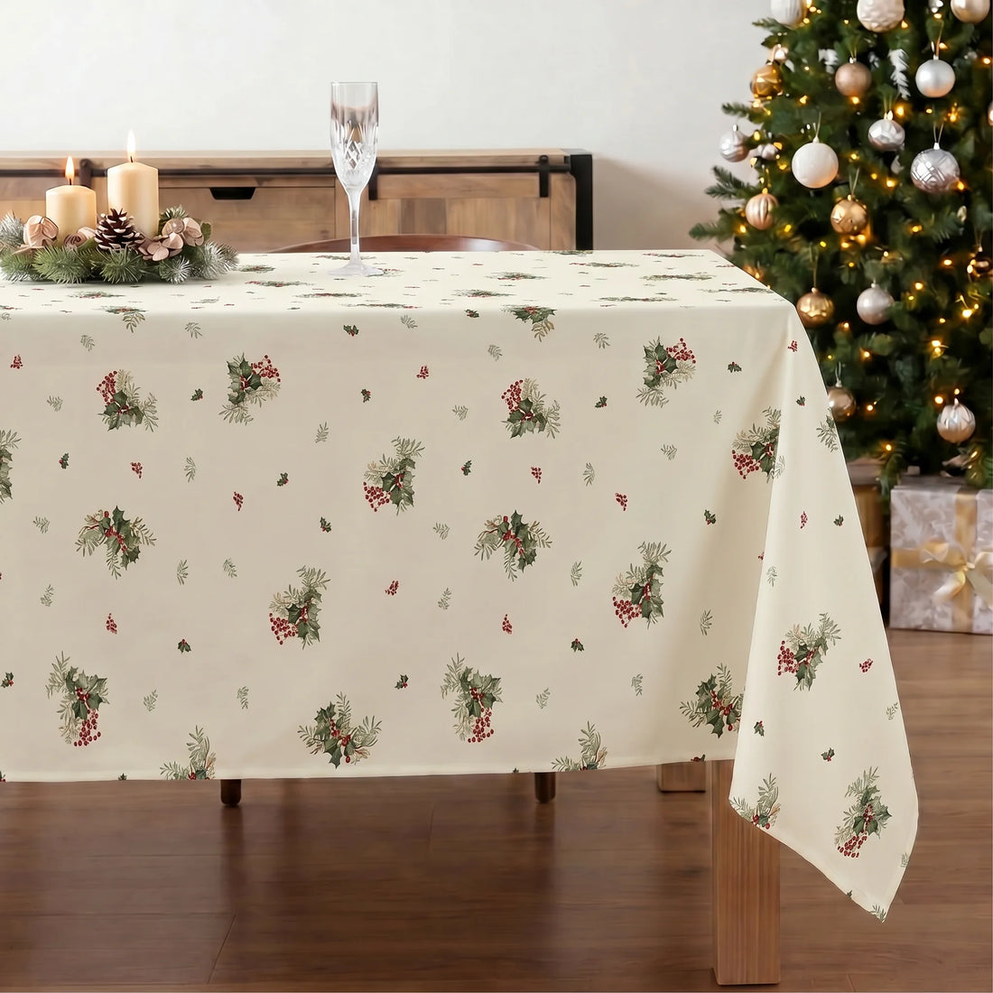 Mantel antimanchas Winter holly 1225