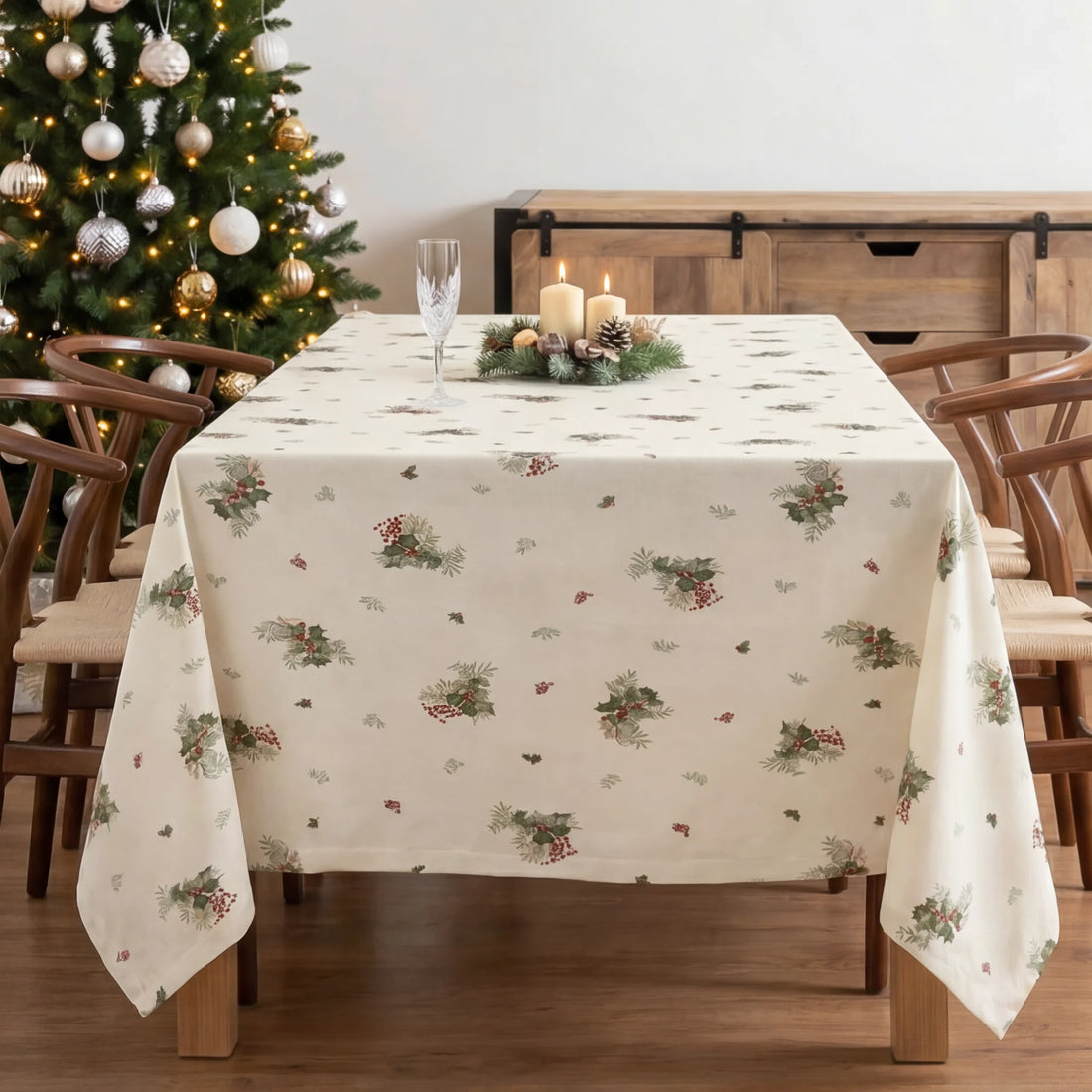 Mantel antimanchas Winter holly 1225