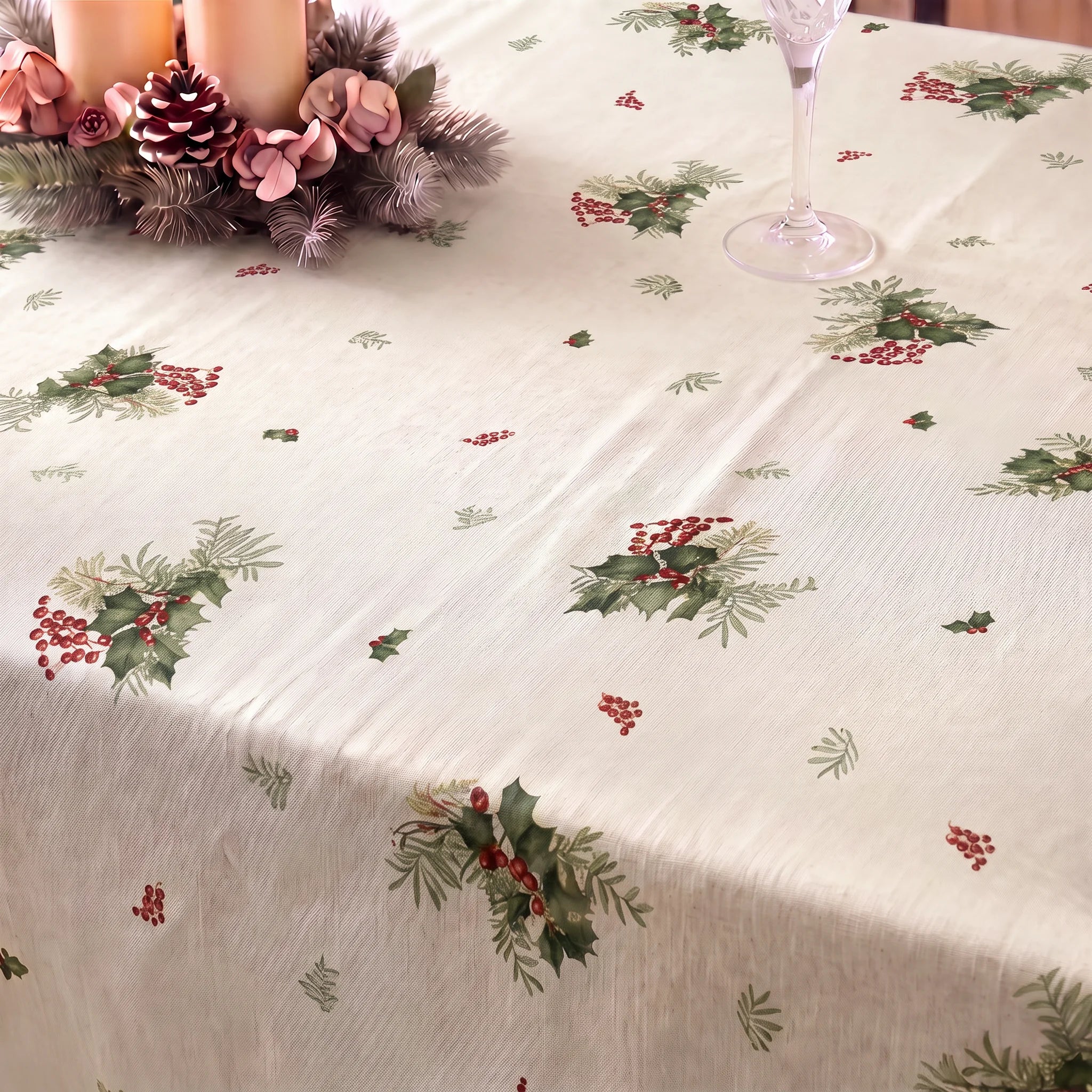 Mantel antimanchas Winter holly 1225