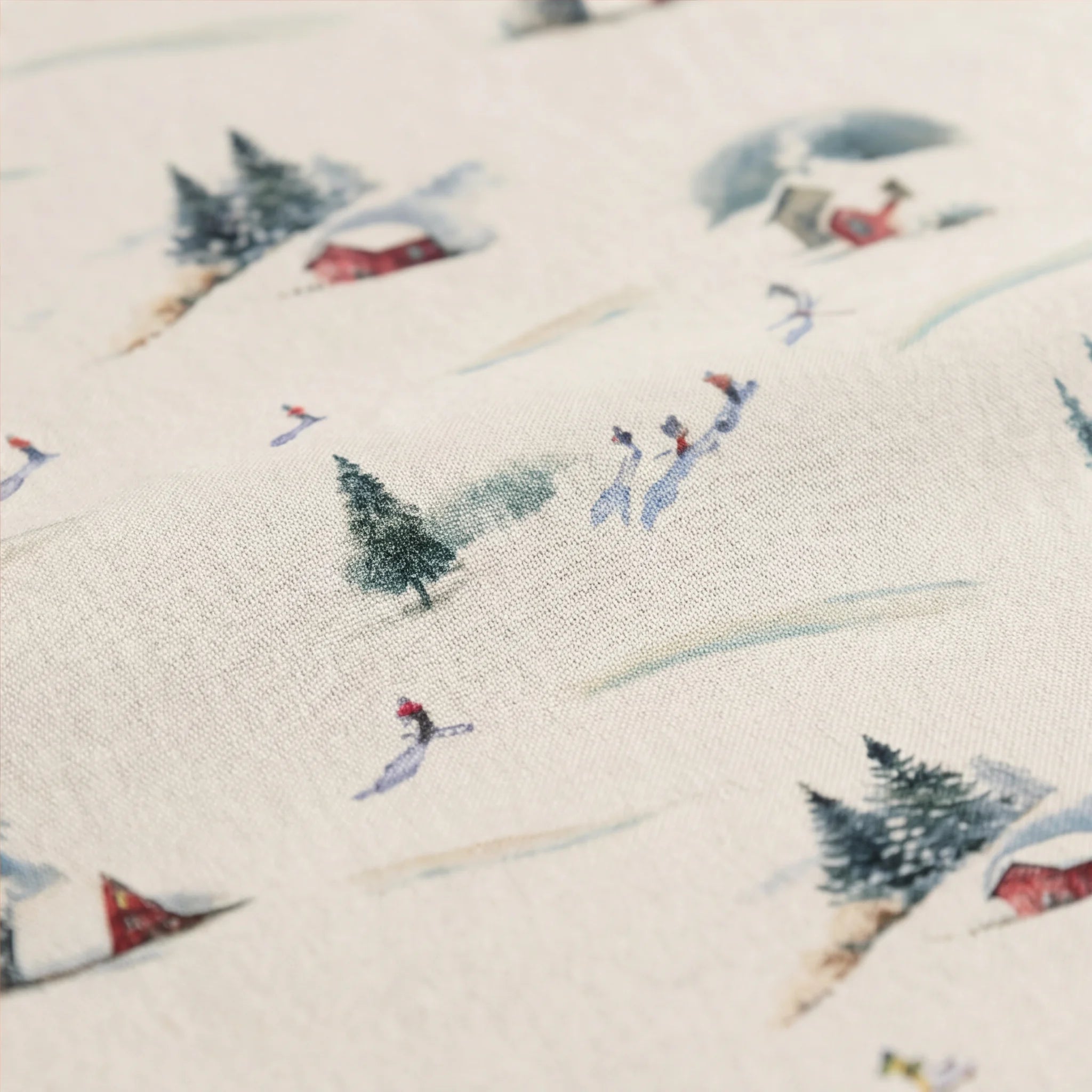 Mantel redondo antimanchas Winter Ski 1225