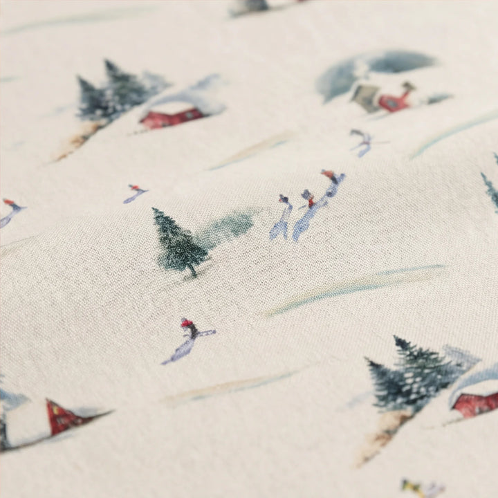 Mantel redondo antimanchas Winter Ski 1225