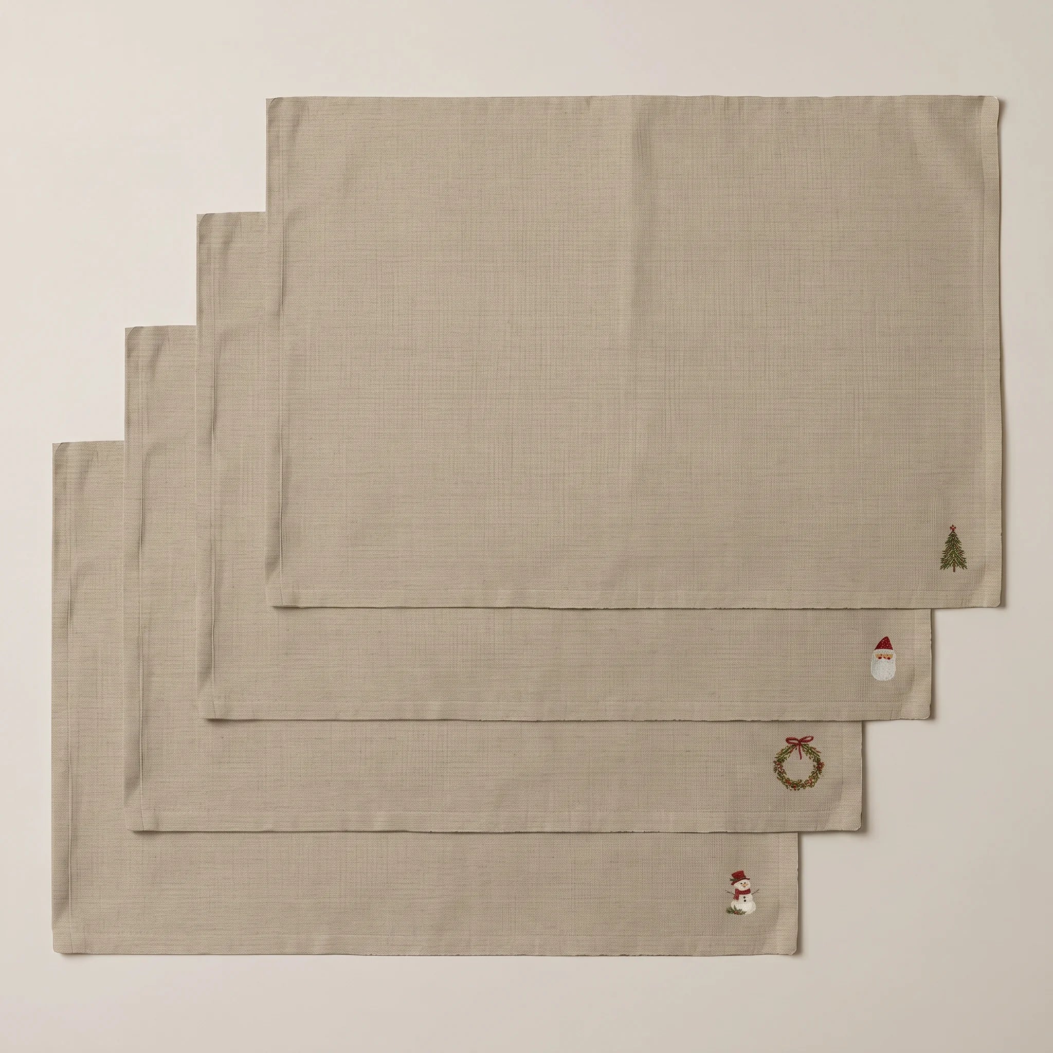 Mantel individual antimanchas pack 4 unidades Winter Wishes 10
