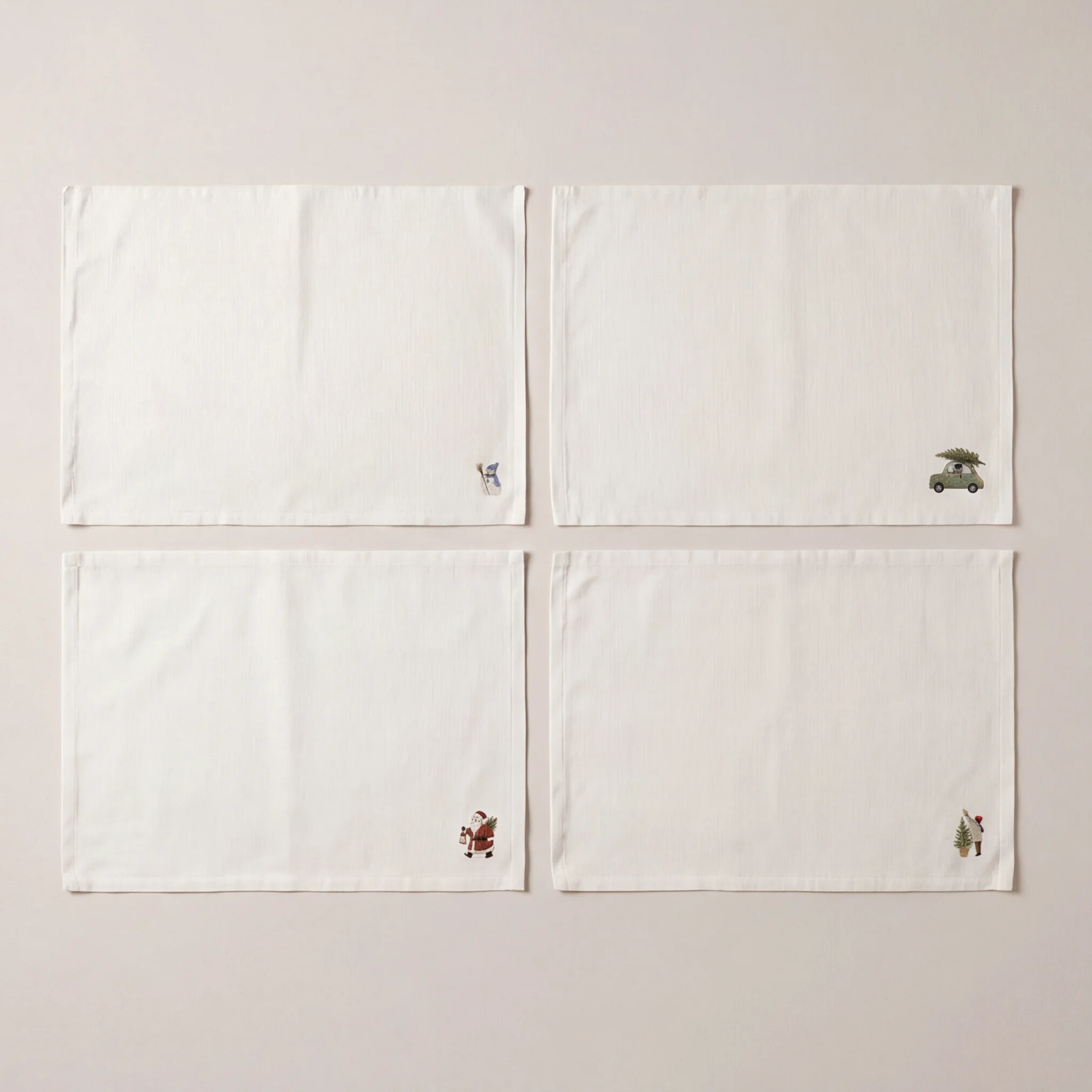 Mantel individual antimanchas pack 4 unidades Winter Wishes 11