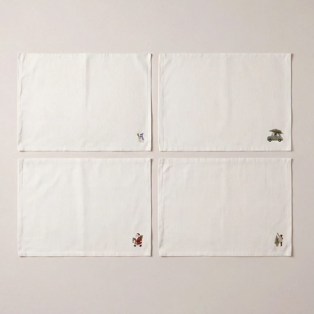 Mantel individual antimanchas pack 4 unidades Winter Wishes 11