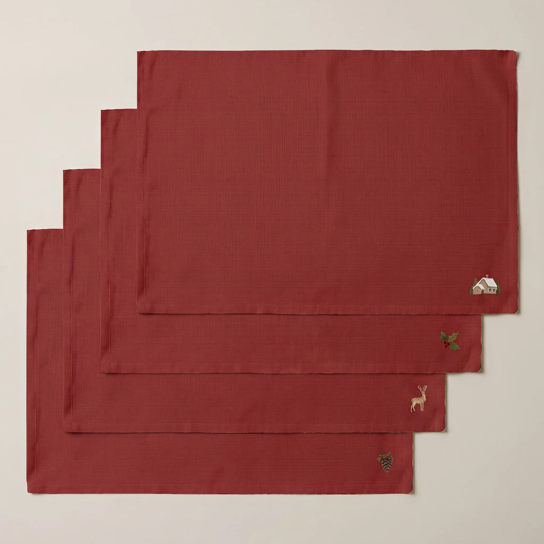Mantel individual antimanchas pack 4 unidades Winter Wishes 5