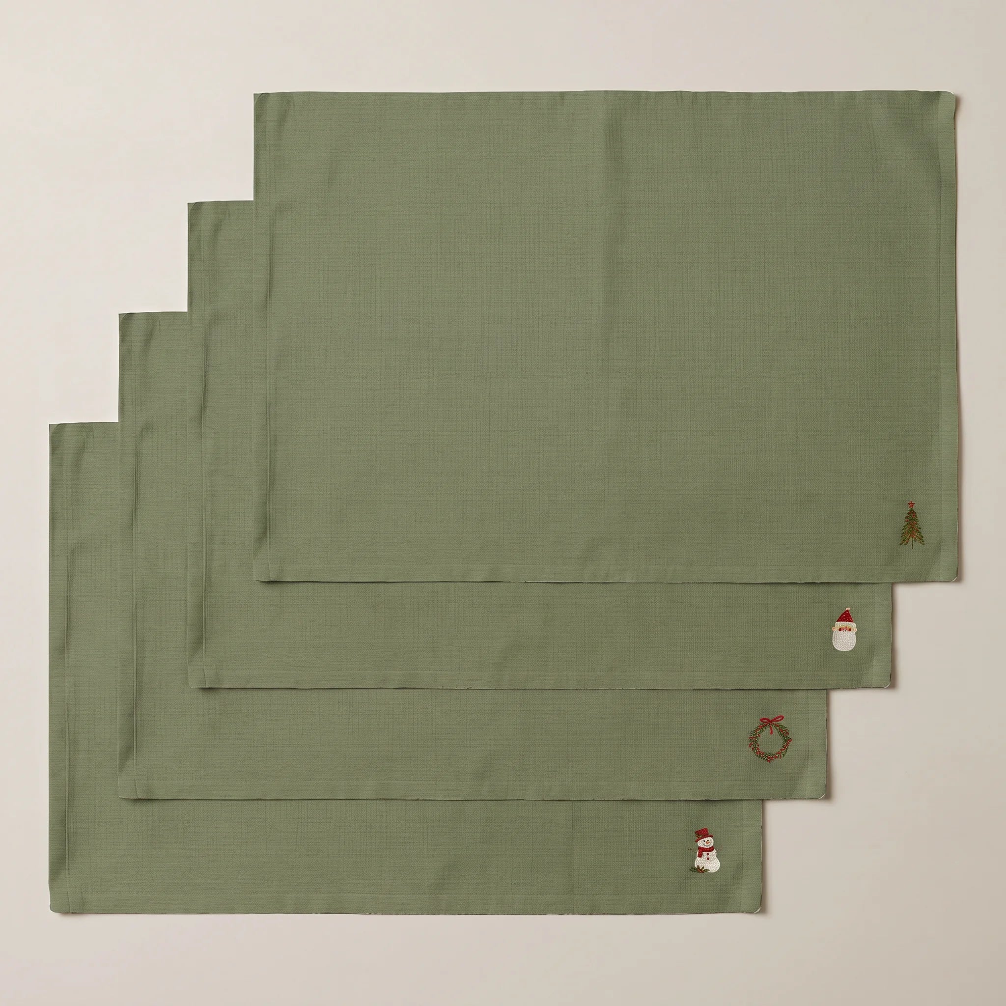 Mantel individual antimanchas pack 4 unidades Winter Wishes 6