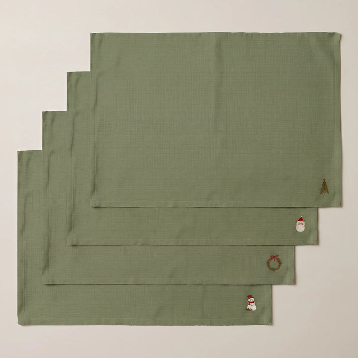 Mantel individual antimanchas pack 4 unidades Winter Wishes 6