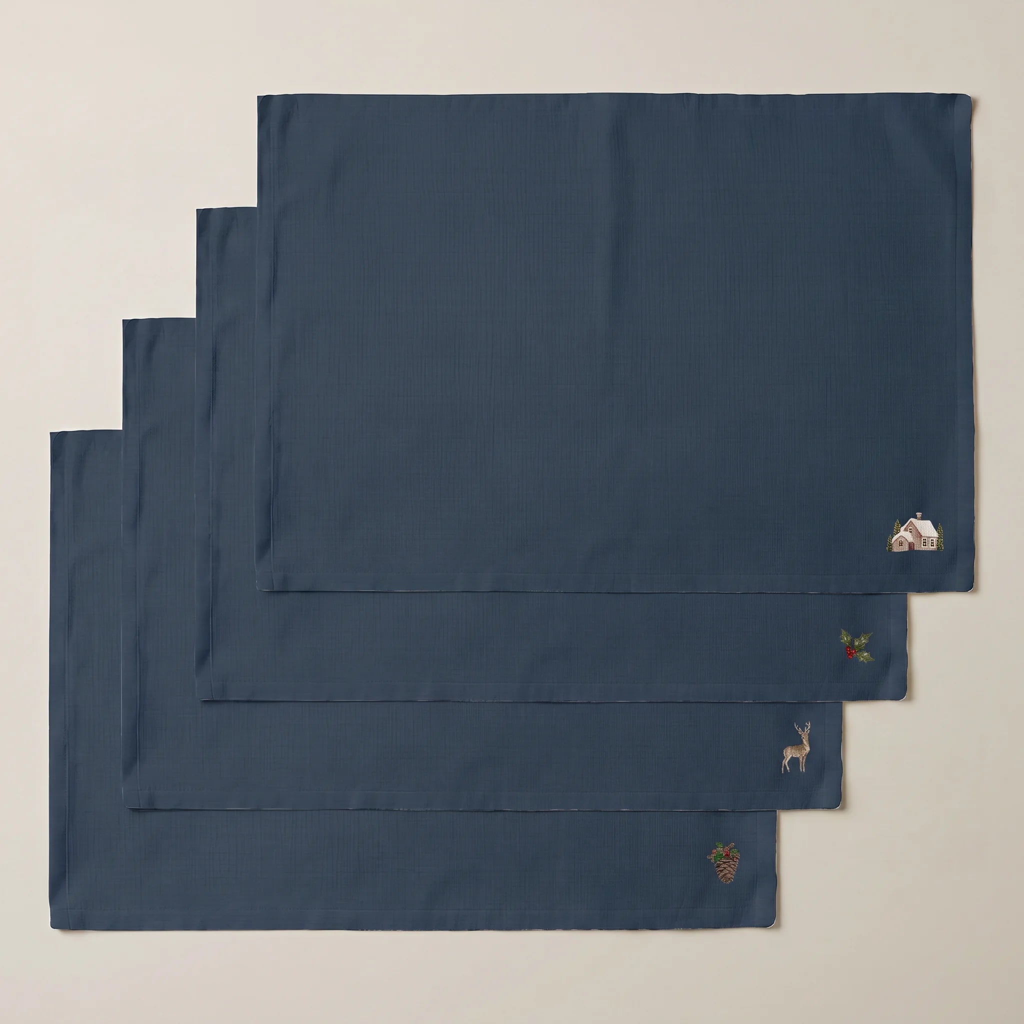 Mantel individual antimanchas pack 4 unidades Winter Wishes 8