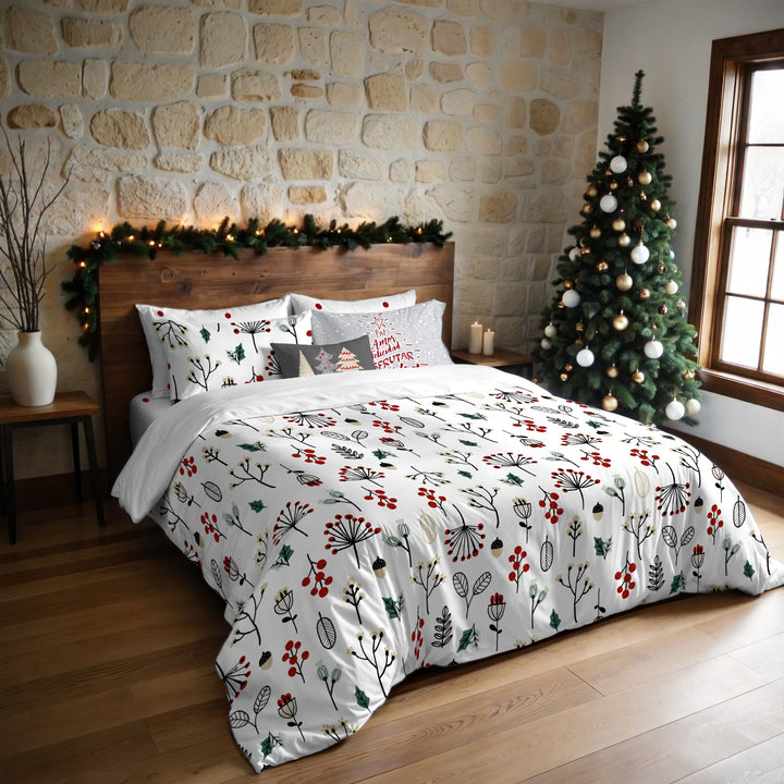 Parure de couette Joyeux Noël 100% coton 44