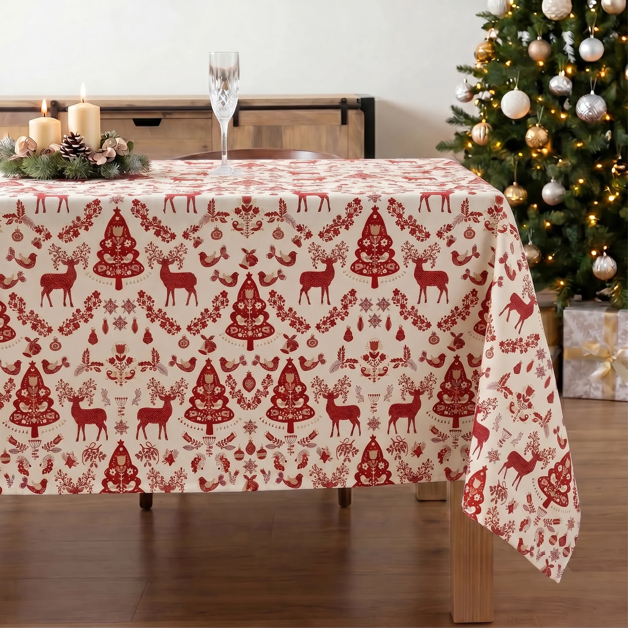 Mantel antimanchas Merry Christmas 42