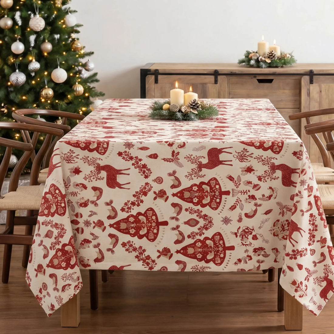 Mantel antimanchas Merry Christmas 42