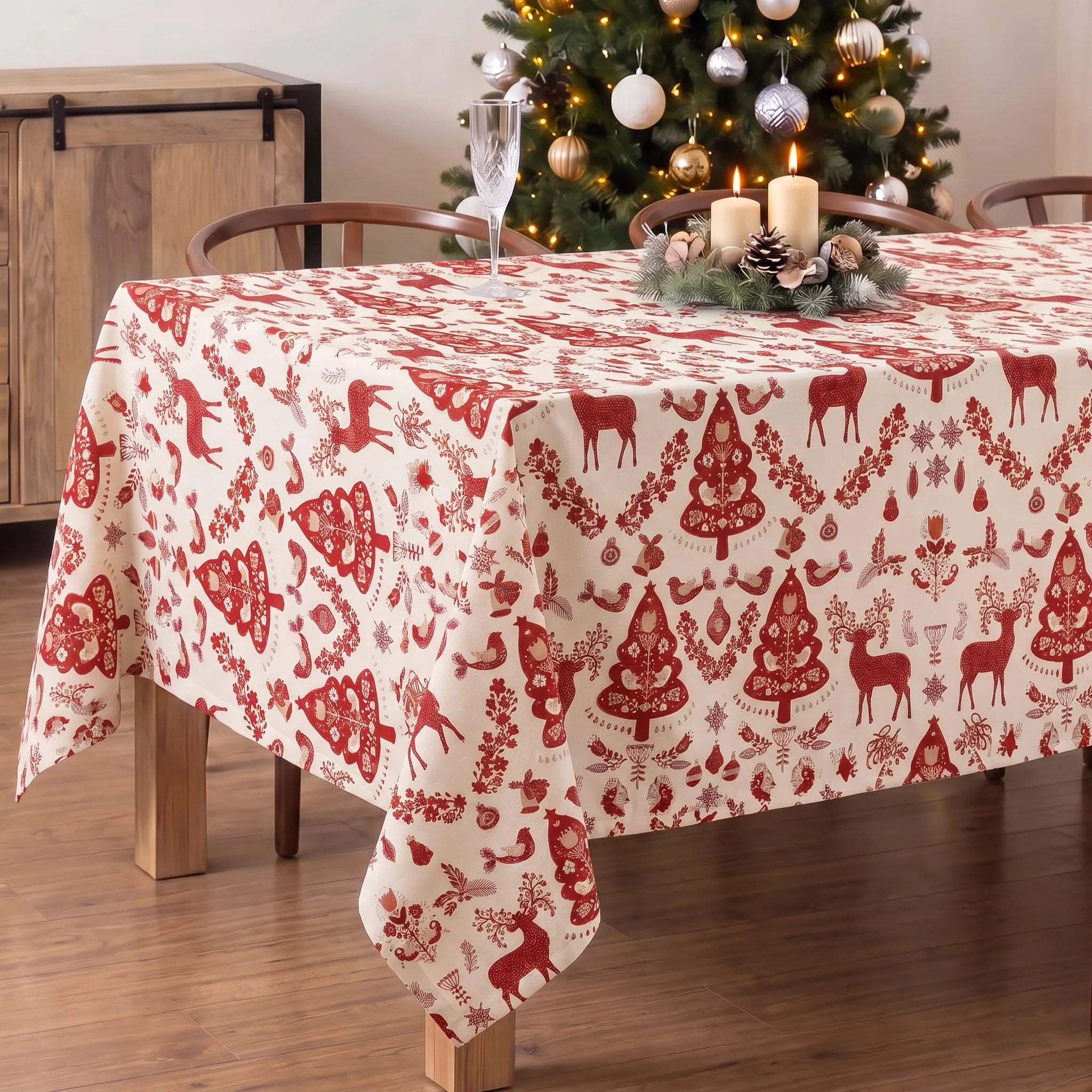 Mantel antimanchas Merry Christmas 42