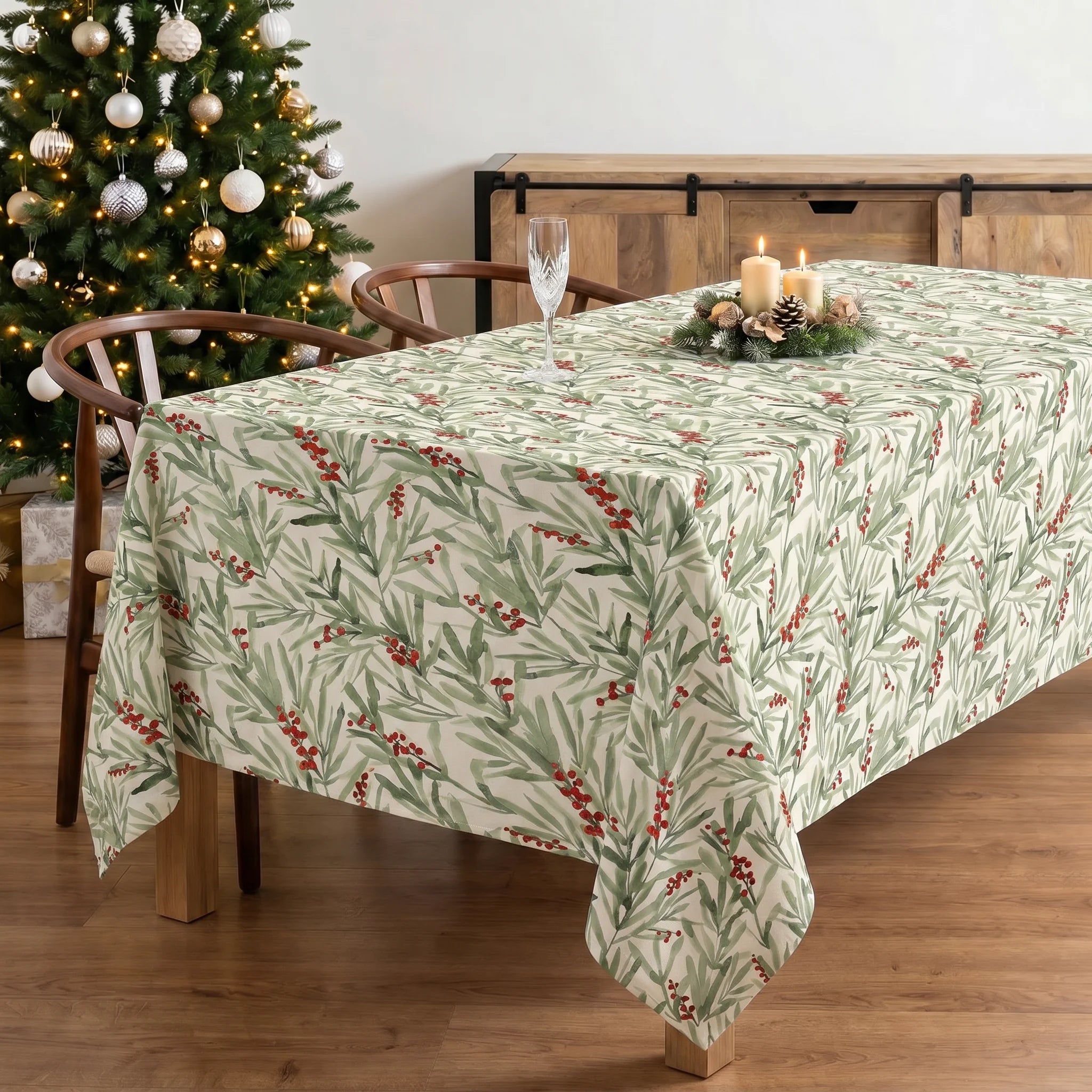 Mantel antimanchas Merry Christmas 46