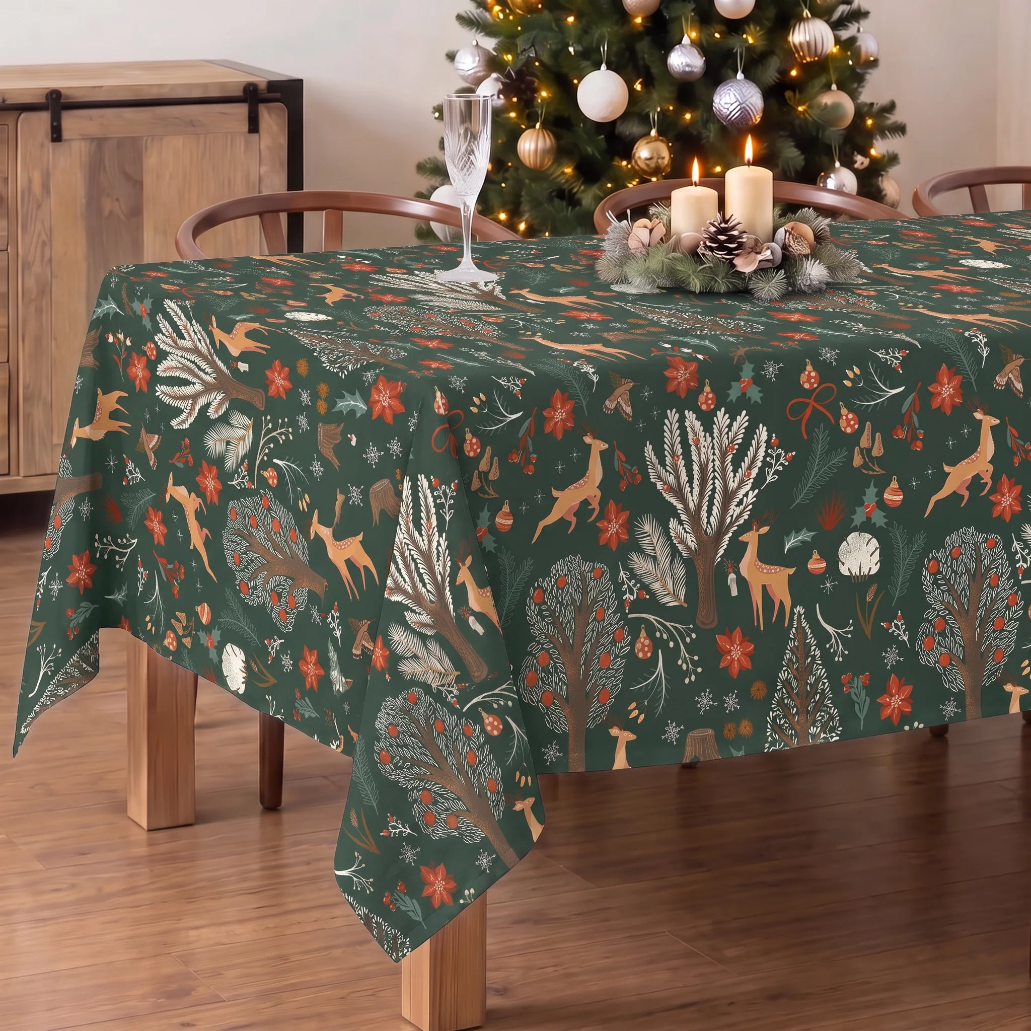 Mantel antimanchas Merry Christmas 47