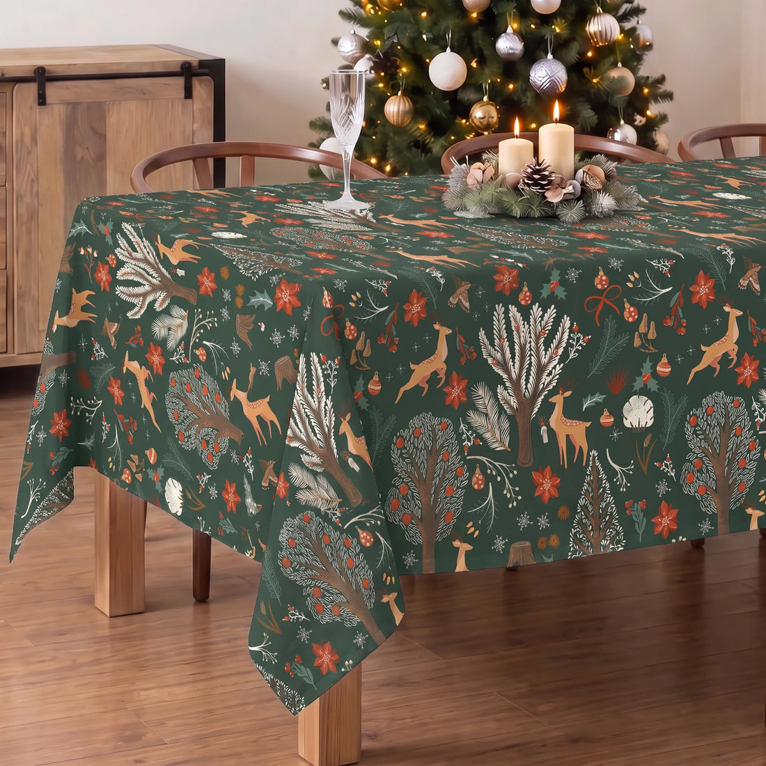 Mantel antimanchas Merry Christmas 47