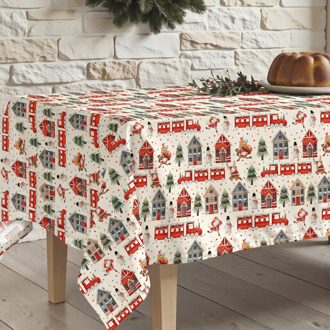 Mantel antimanchas Merry Christmas 66
