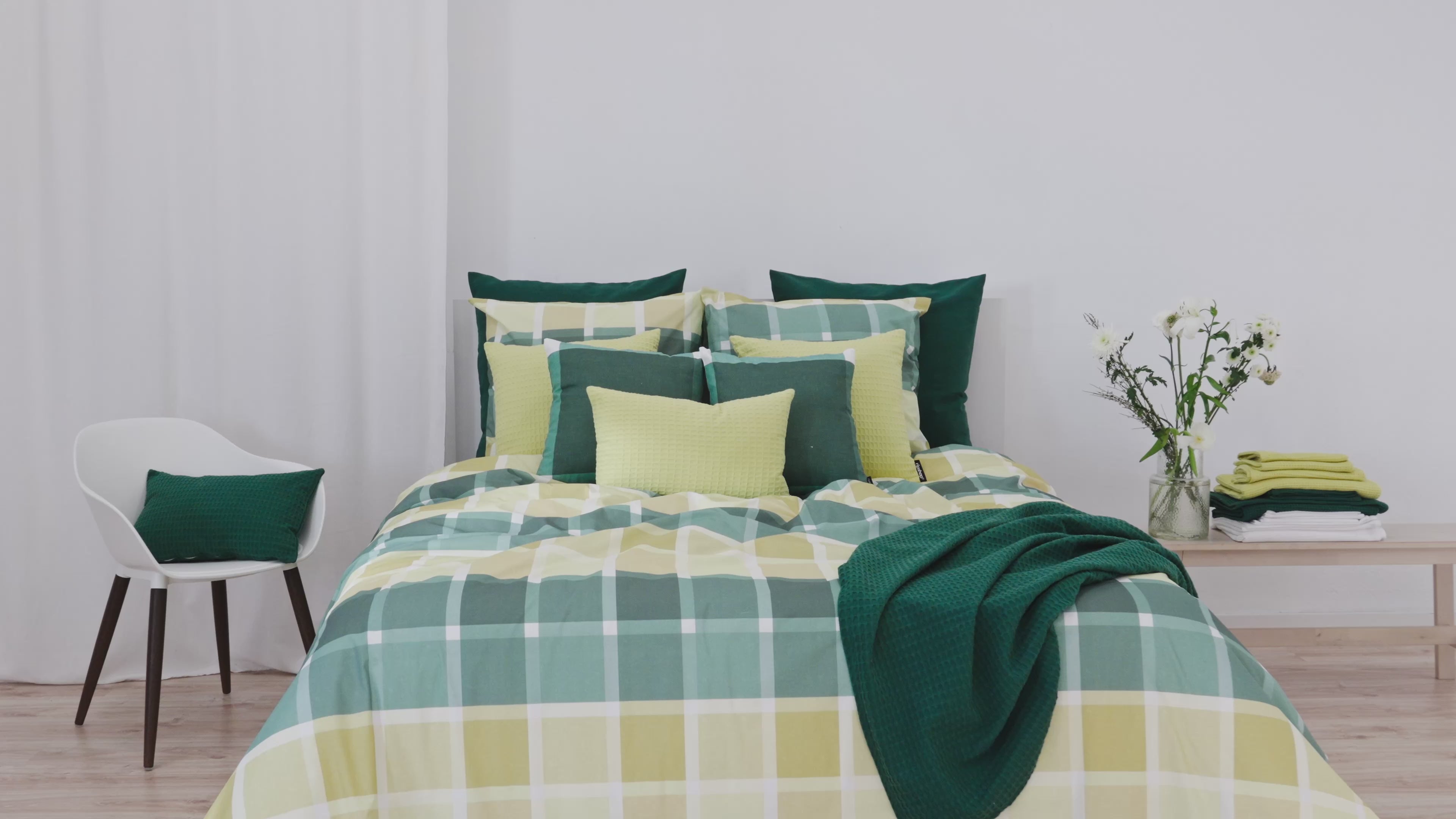 Funda nórdica Sutton Esmeralda 100% algodón