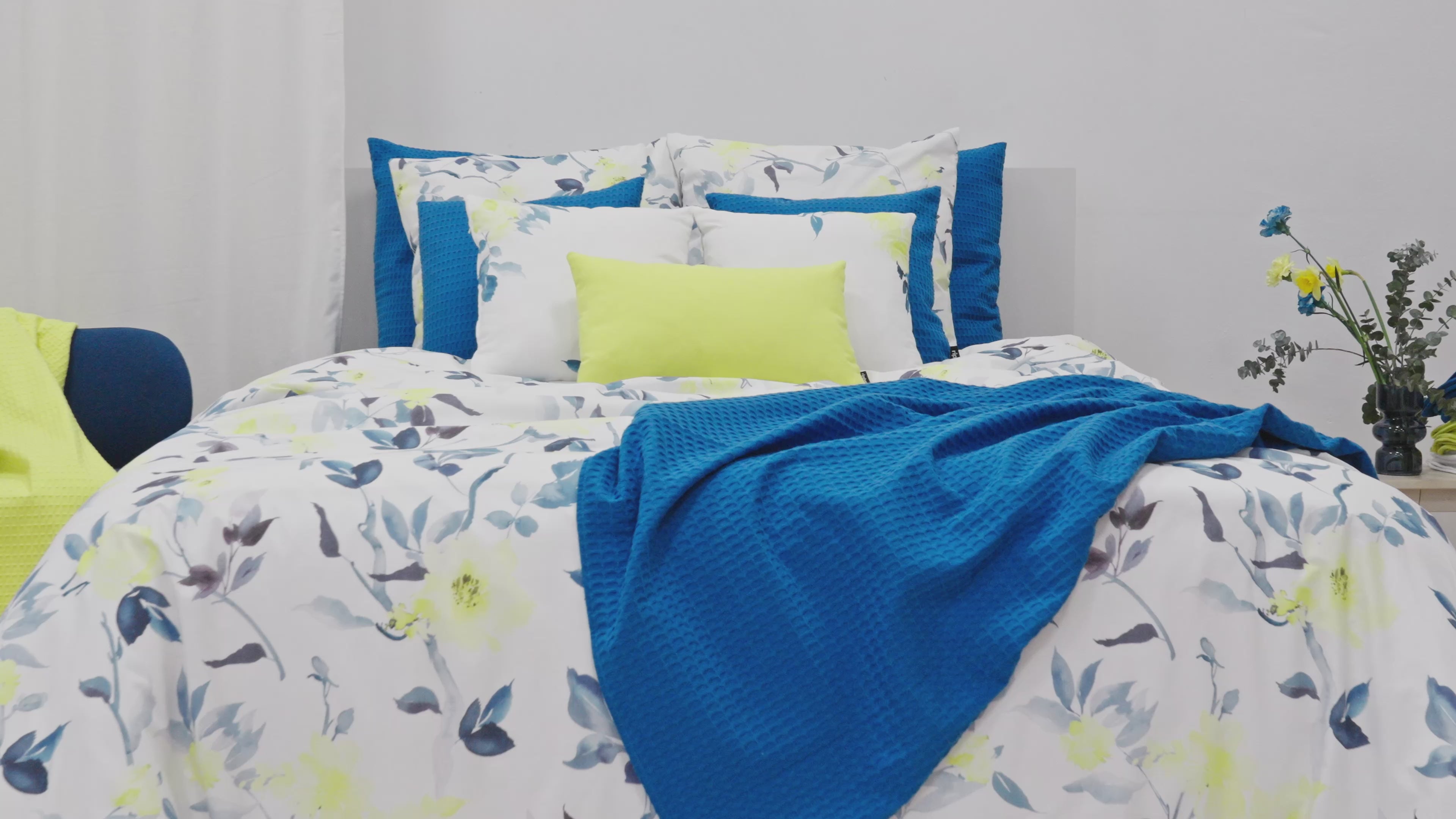 Funda nórdica Leeds Azul 100% algodón